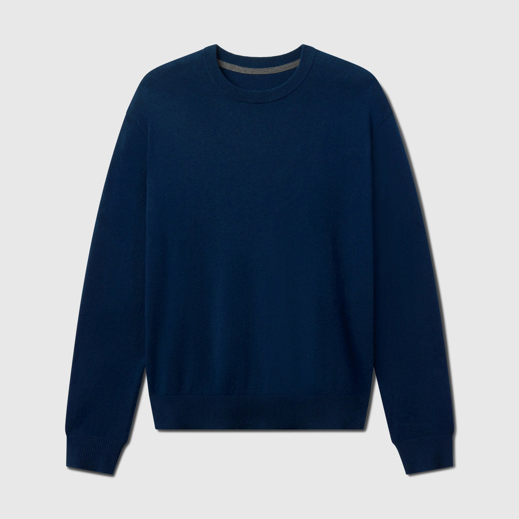 Anytime Crewneck Sweater -- Deep Blue