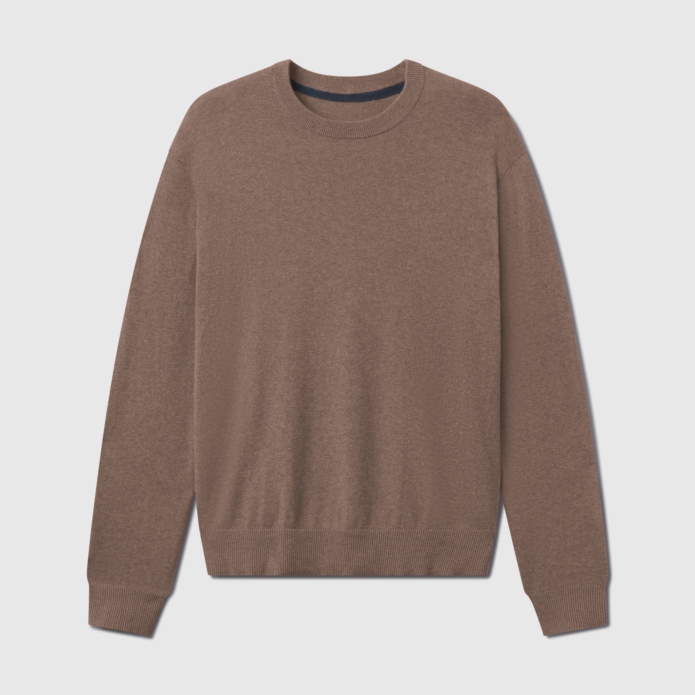 Anytime Crewneck Sweater -- Mocha Heather
