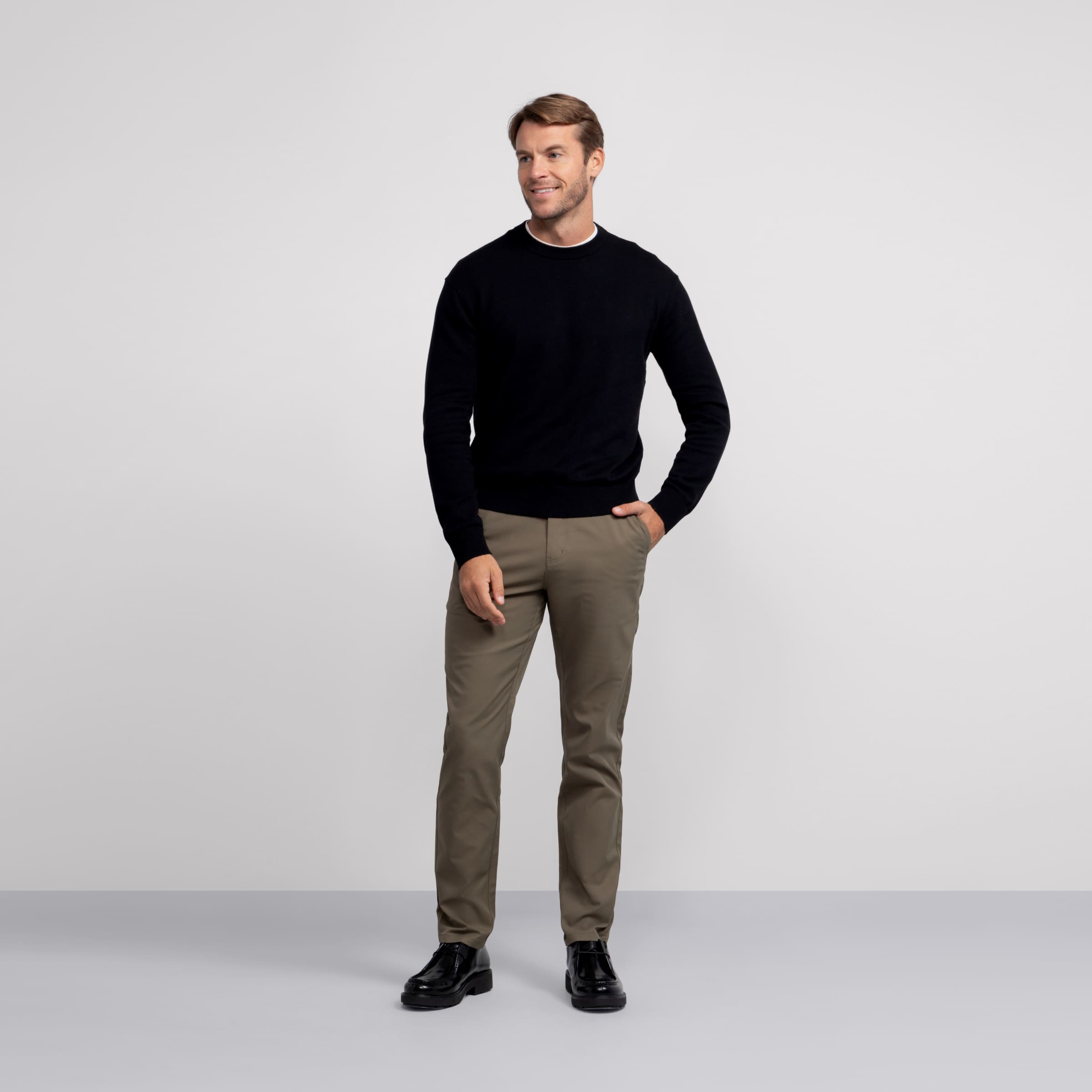 Anytime Crewneck Sweater -- True Black