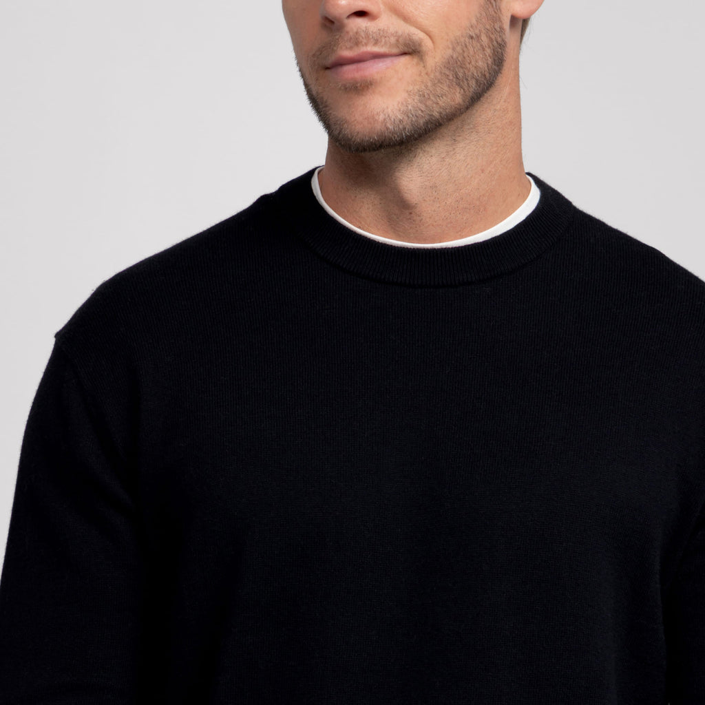 Anytime Crewneck Sweater -- True Black