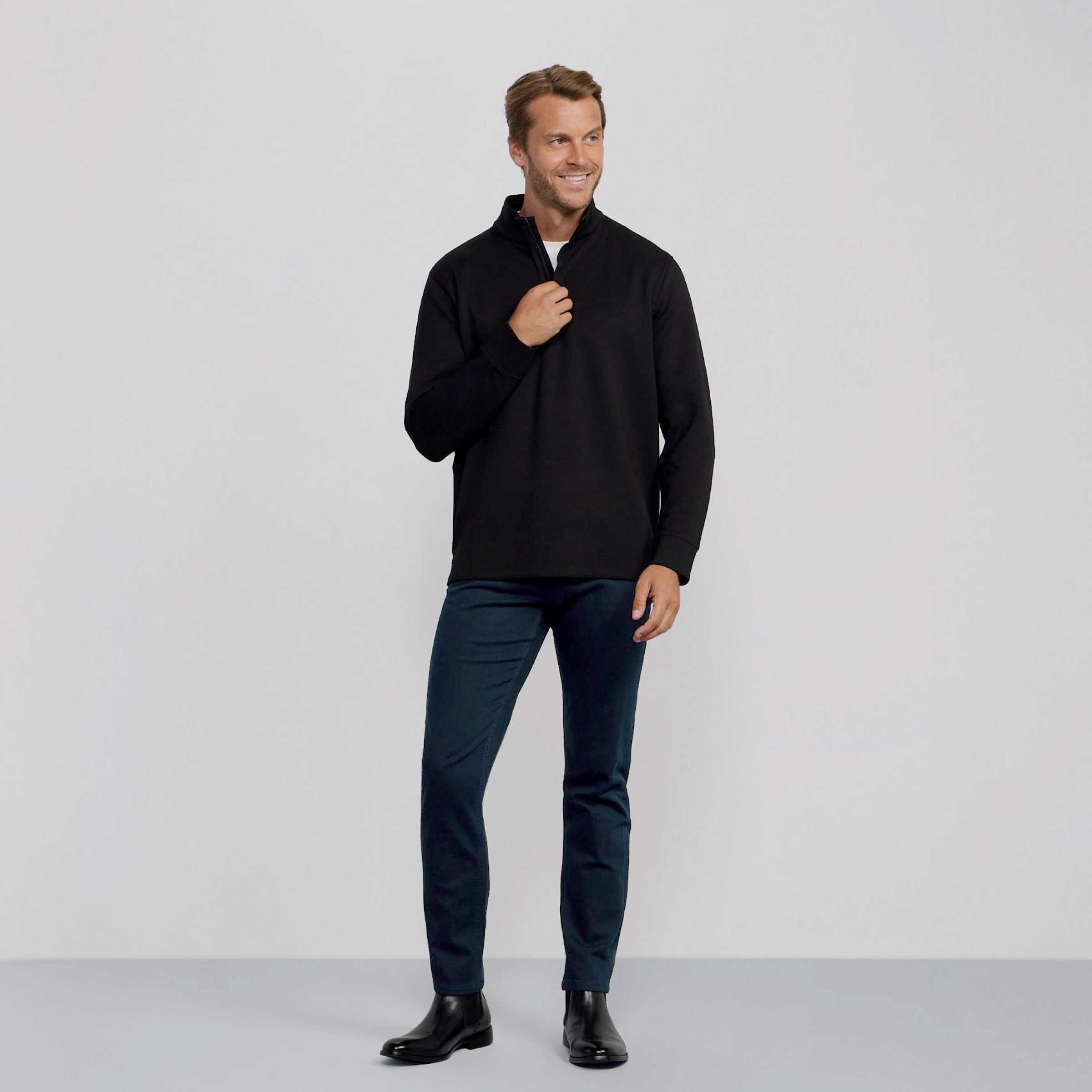 Sandwash Quarter-Zip -- True Black