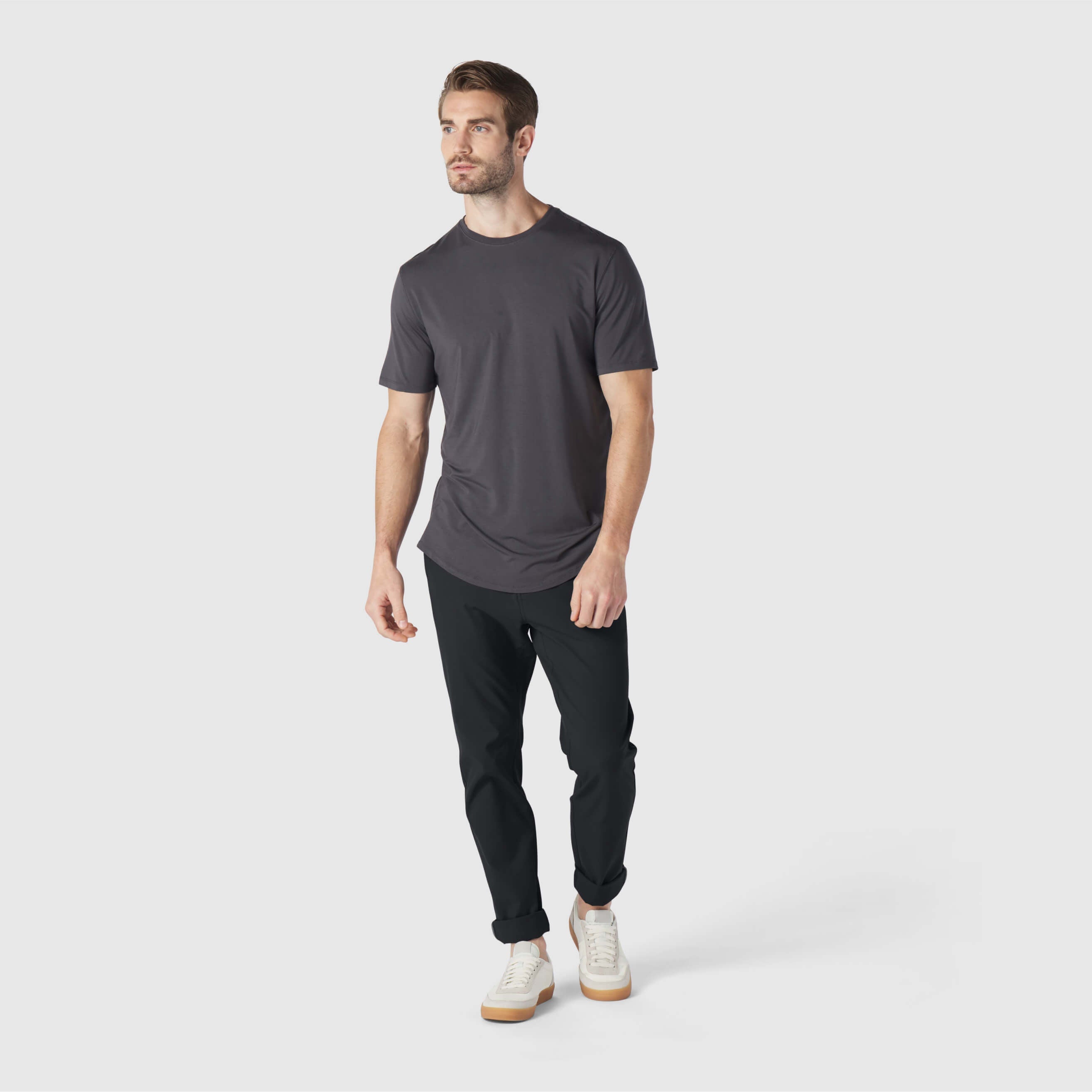 Anytime Tee -- Charcoal Gray