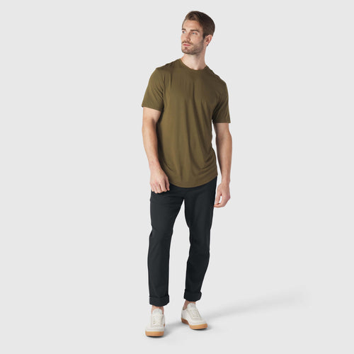 Anytime Tee -- Olive Green