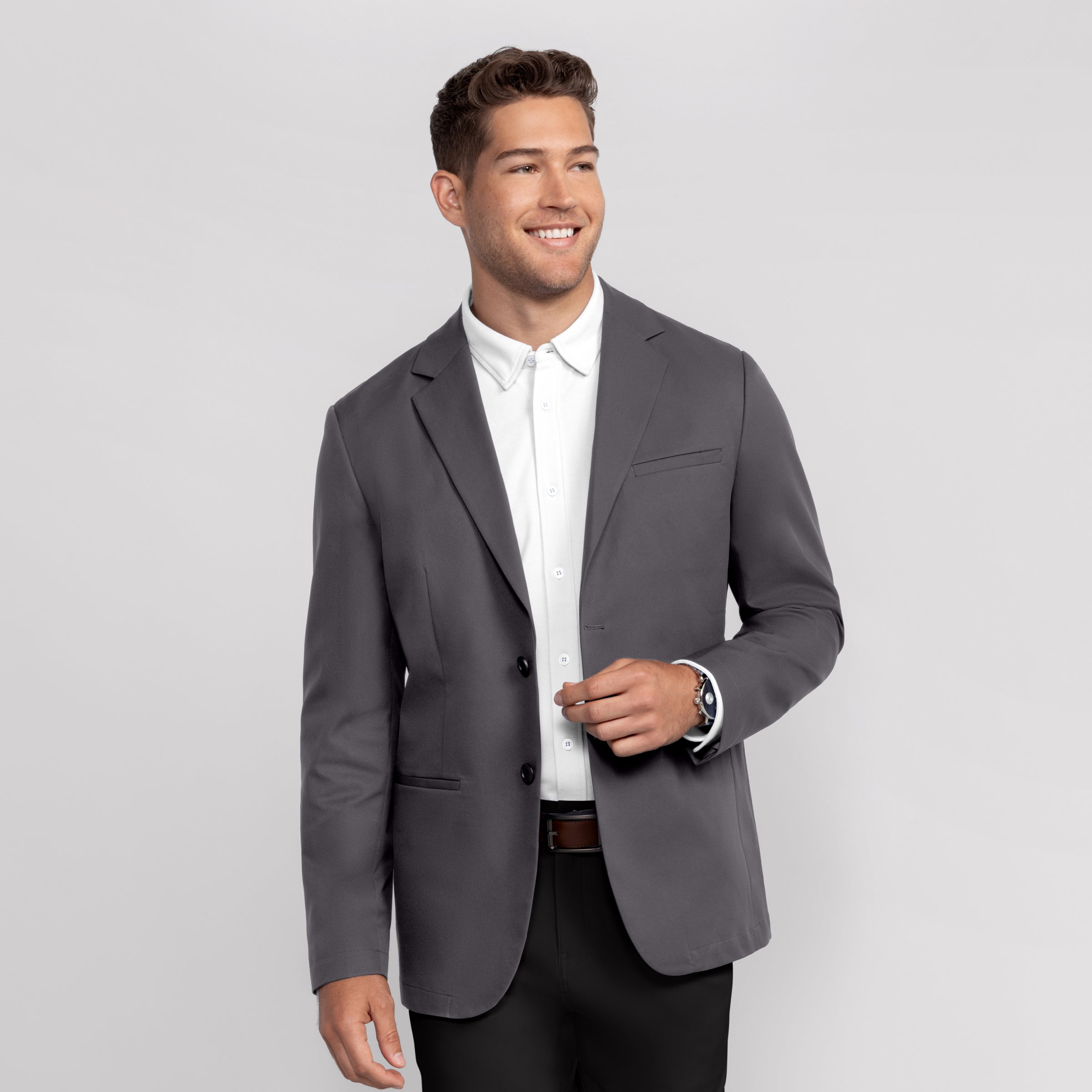 Jetsetter Blazer -- Charcoal Gray