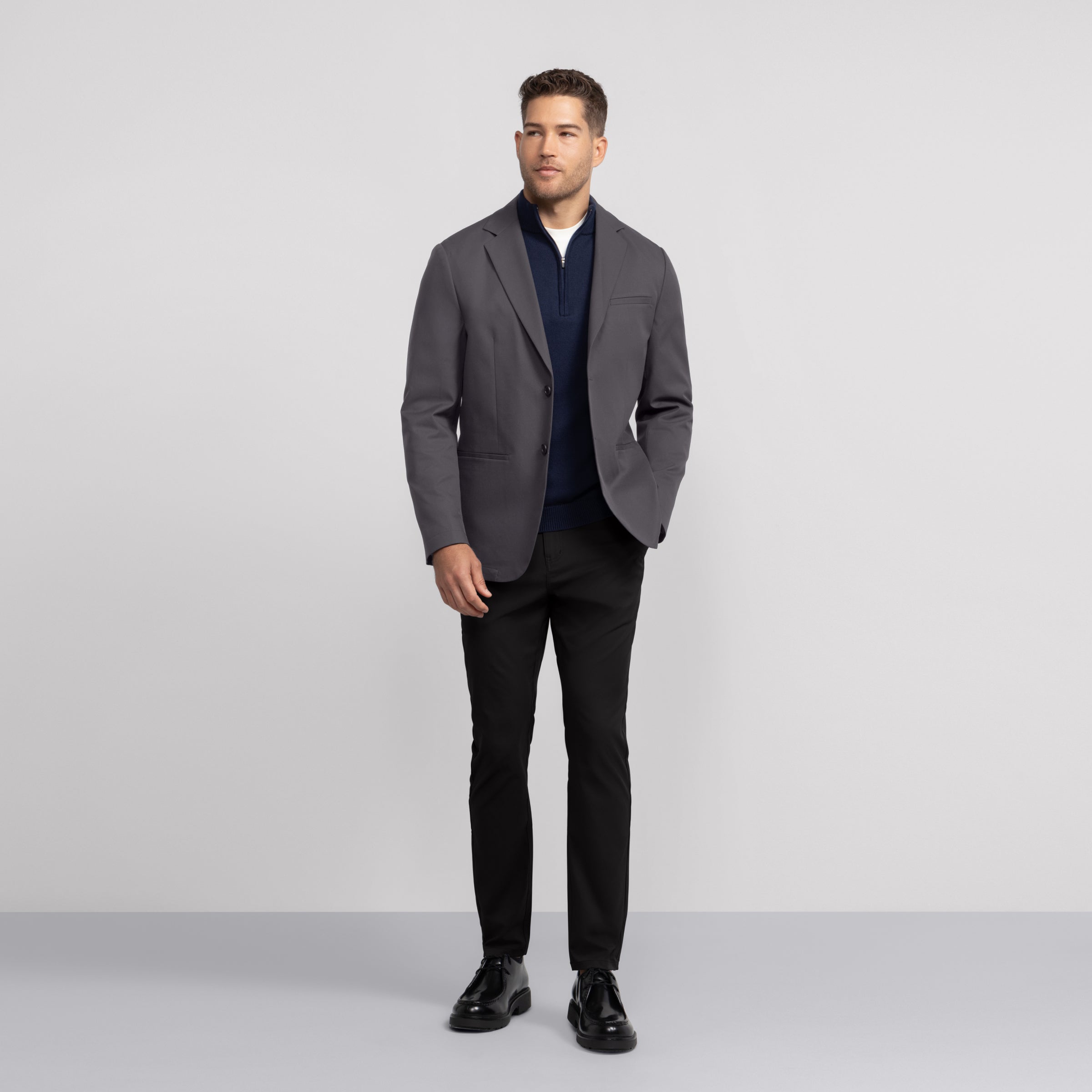 Jetsetter Blazer -- Charcoal Gray