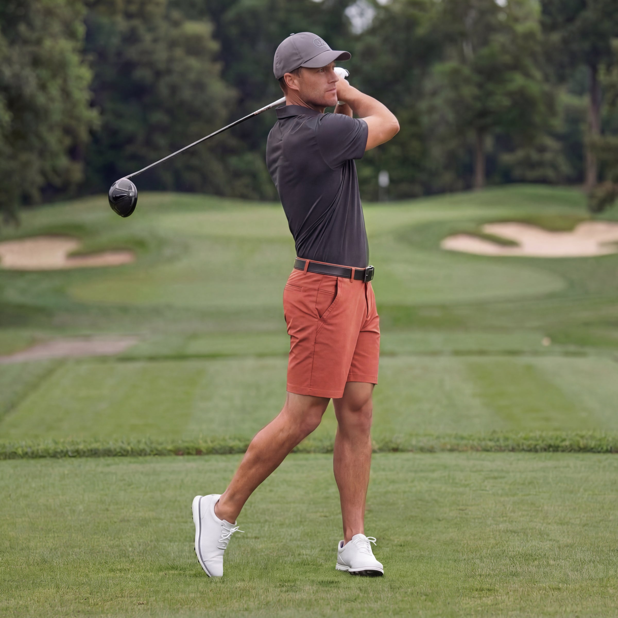 Clubhouse Pique Polo -- Charcoal Gray