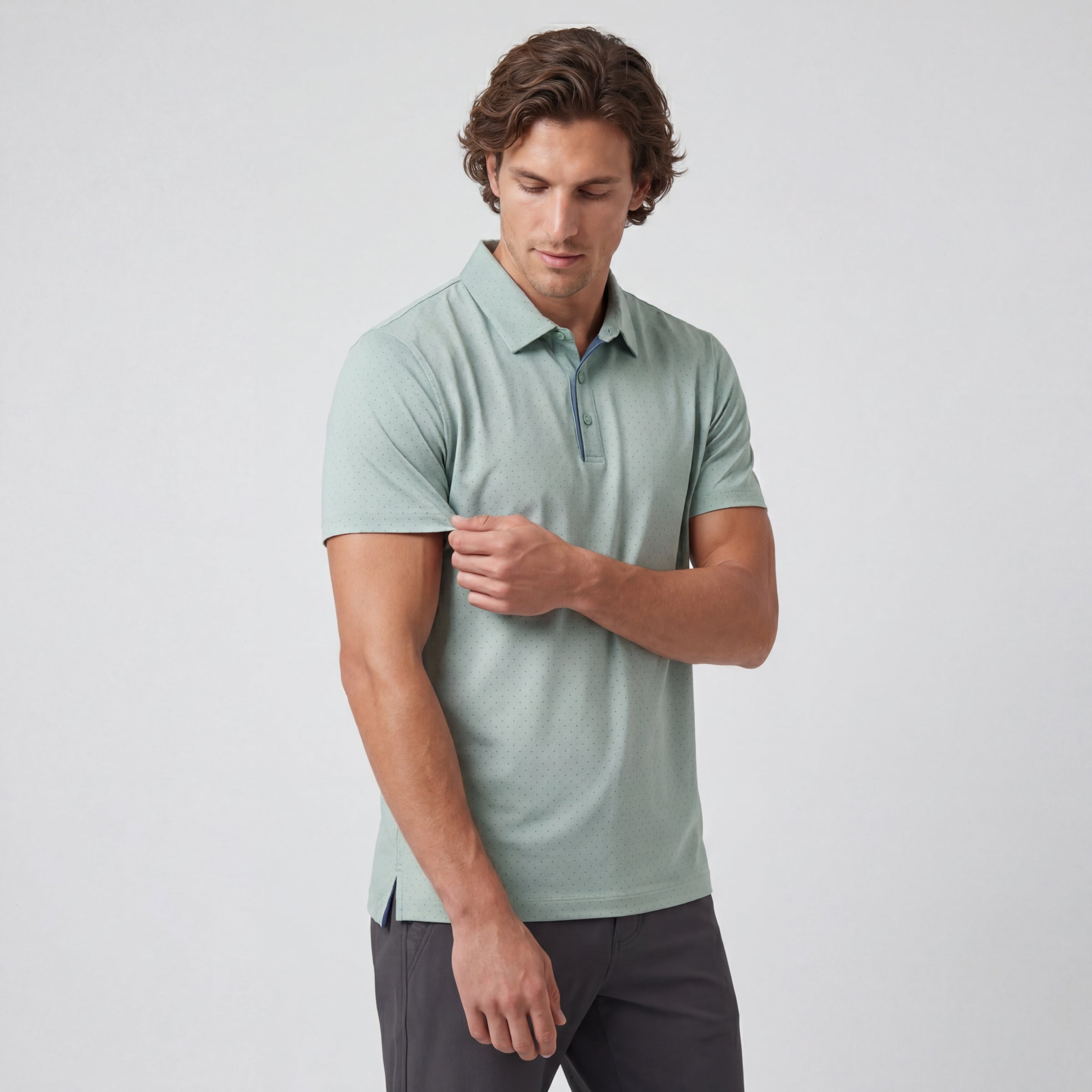 Clubhouse Performance Polo -- Storm Green Sweetspot