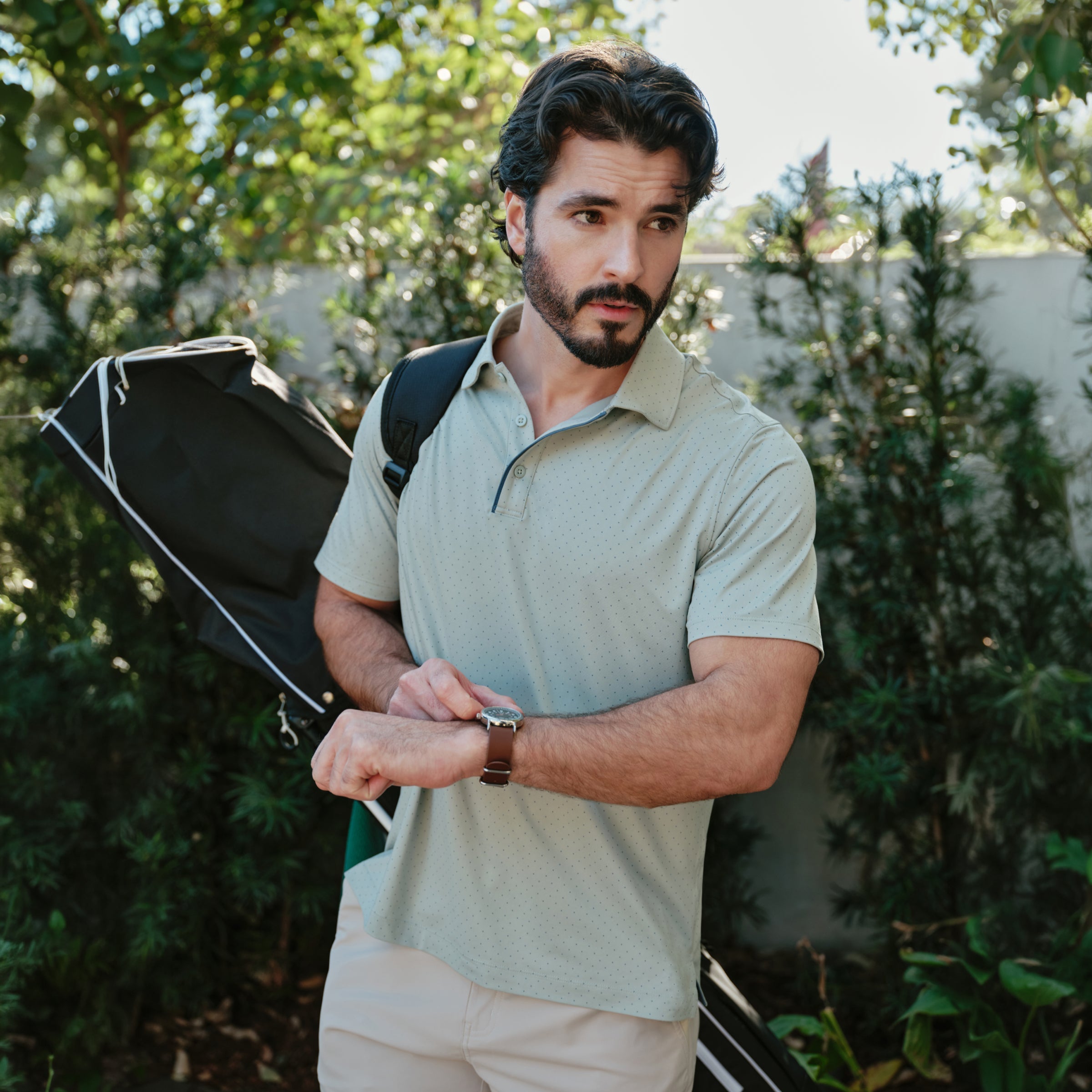 Clubhouse Performance Polo -- Storm Green Sweetspot