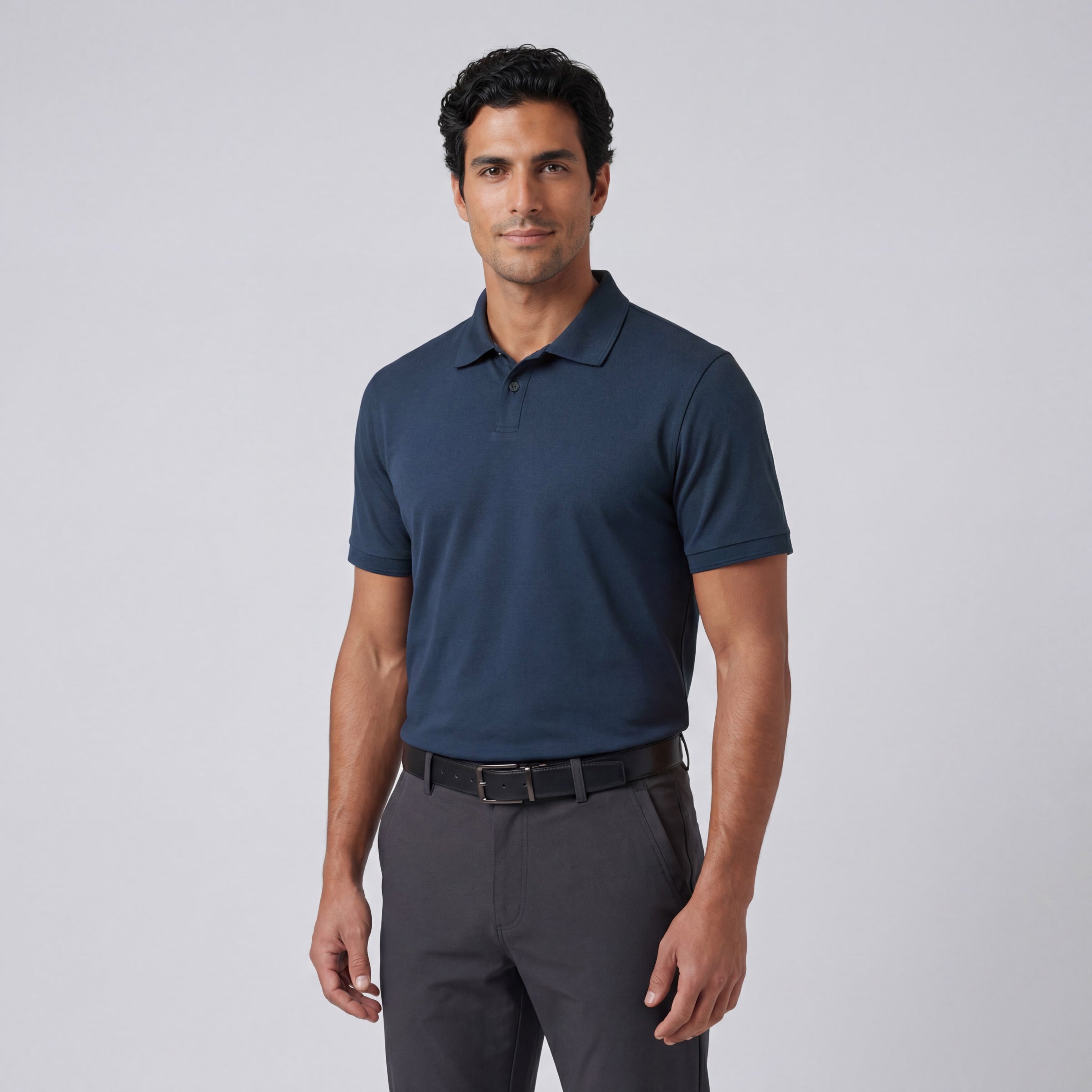 Clubhouse Pique Polo -- Tidal Blue