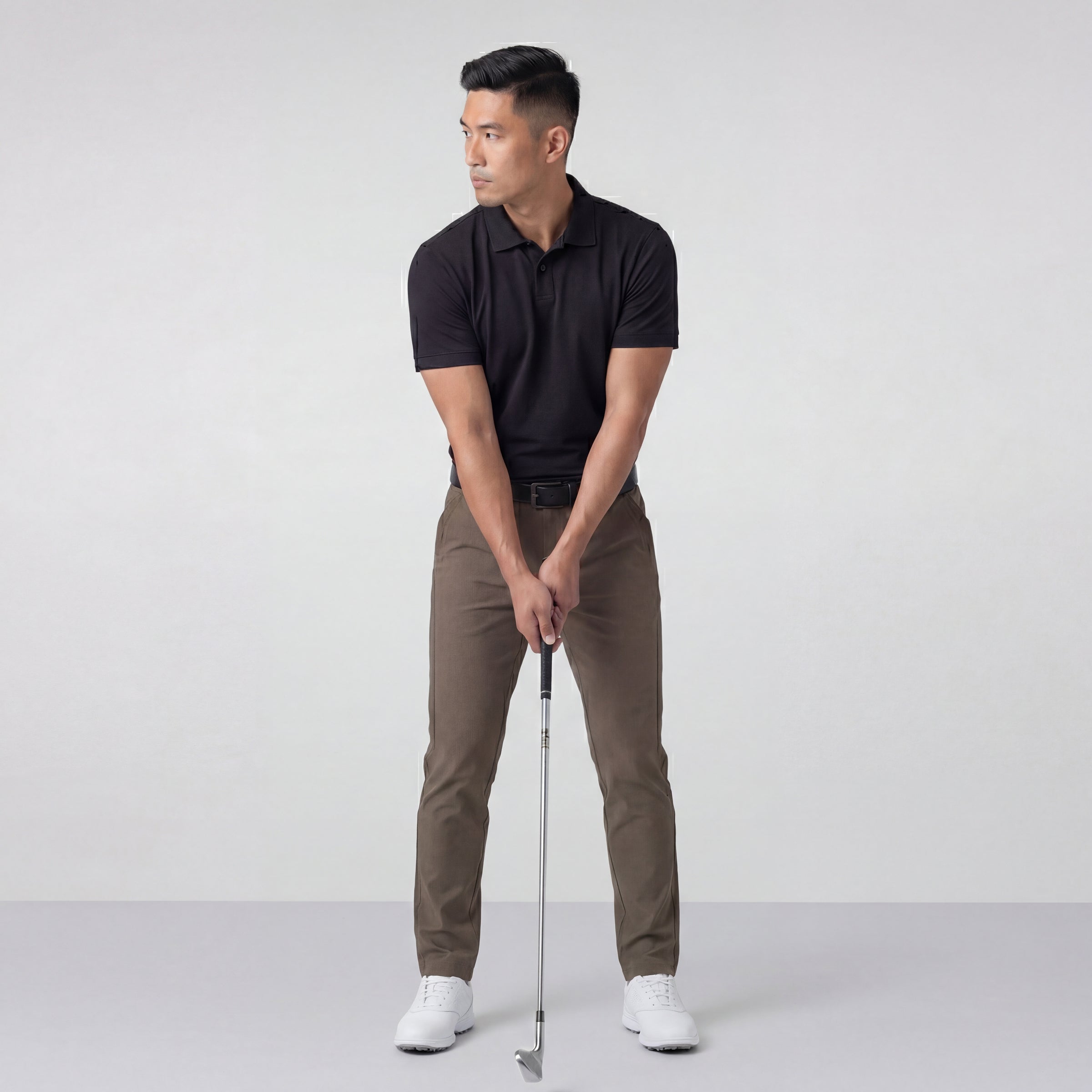 Clubhouse Pique Polo -- True Black