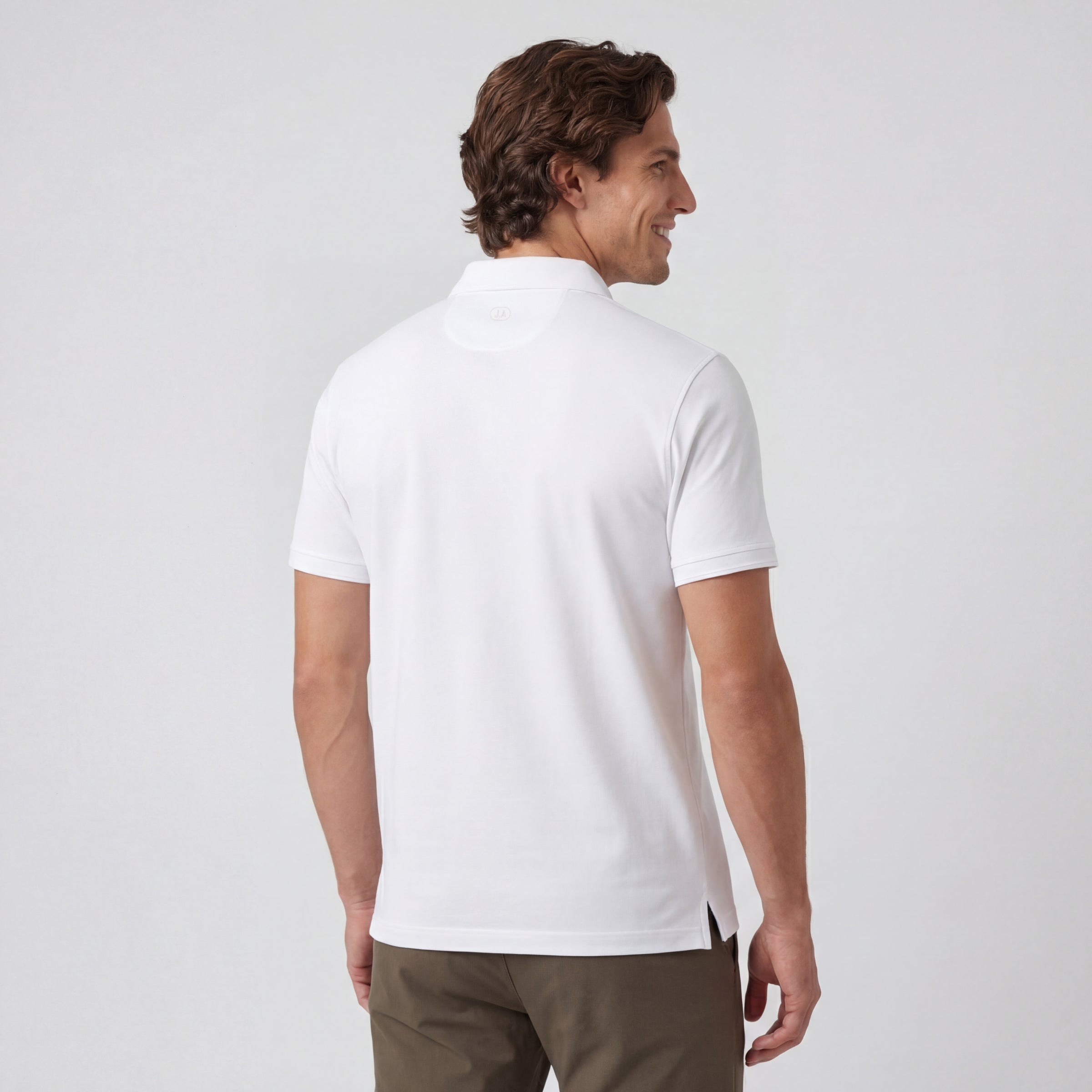 Clubhouse Pique Polo -- True White