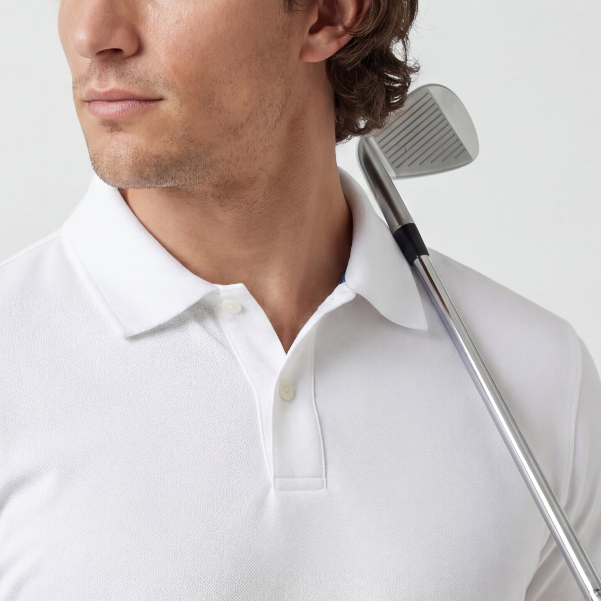 Clubhouse Pique Polo -- True White