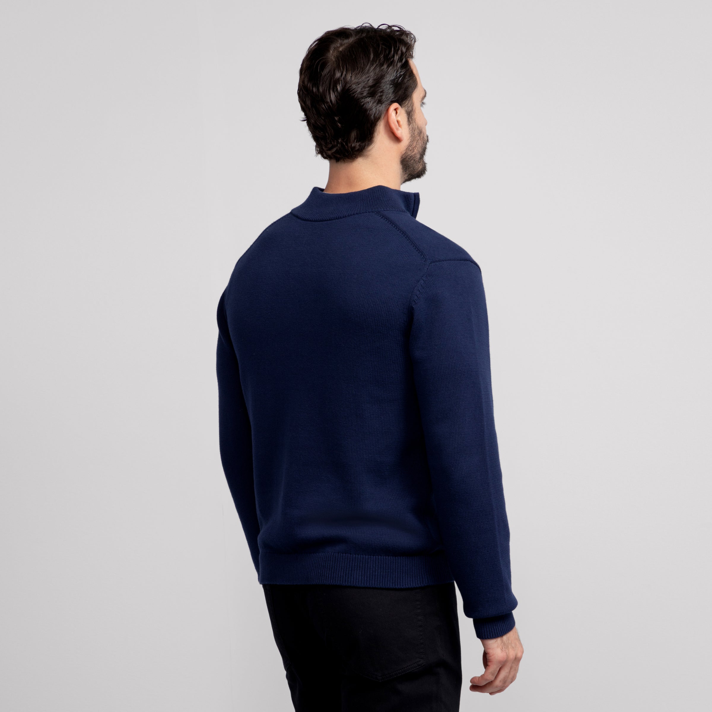Jetsetter Quarter-Zip Sweater -- Navy