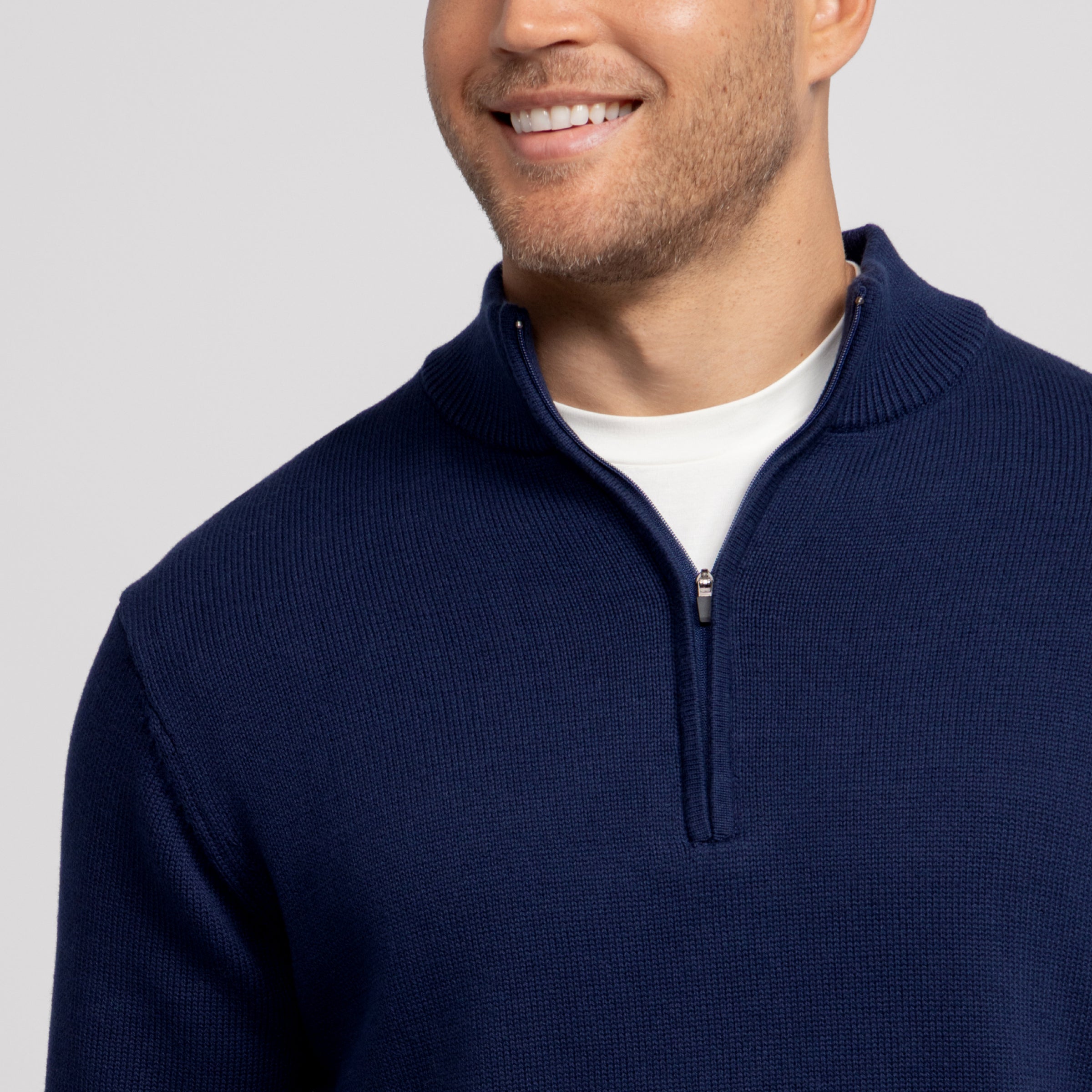 Jetsetter Quarter-Zip Sweater -- Navy