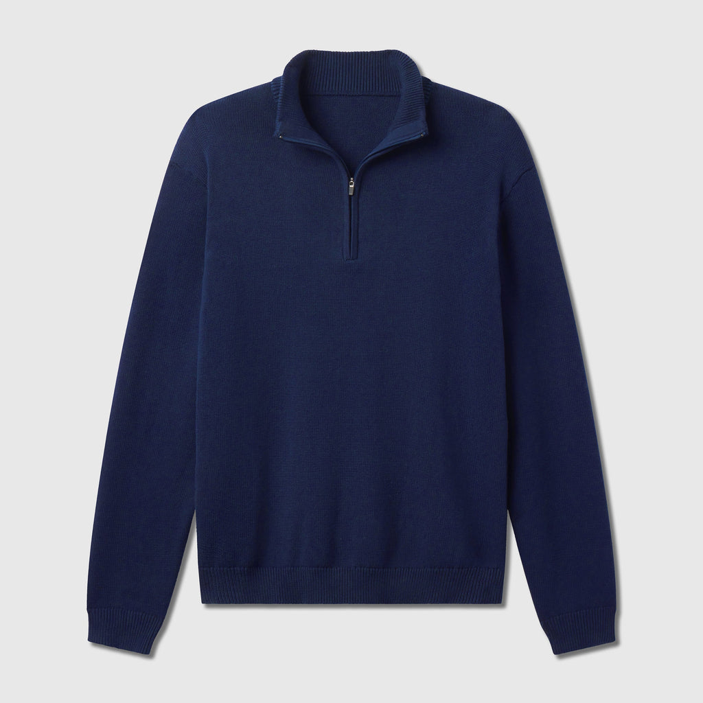 Jetsetter Quarter-Zip Sweater -- Navy