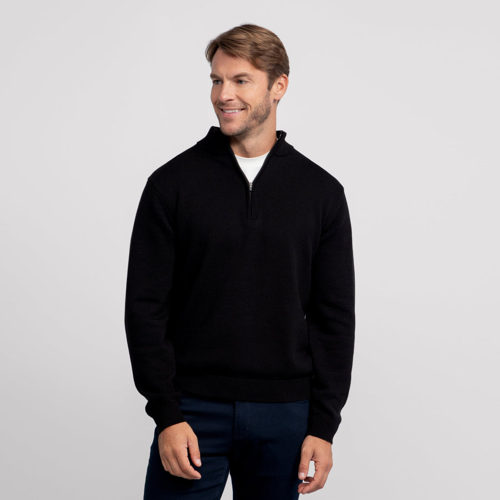 Jetsetter Quarter-Zip Sweater -- Navy