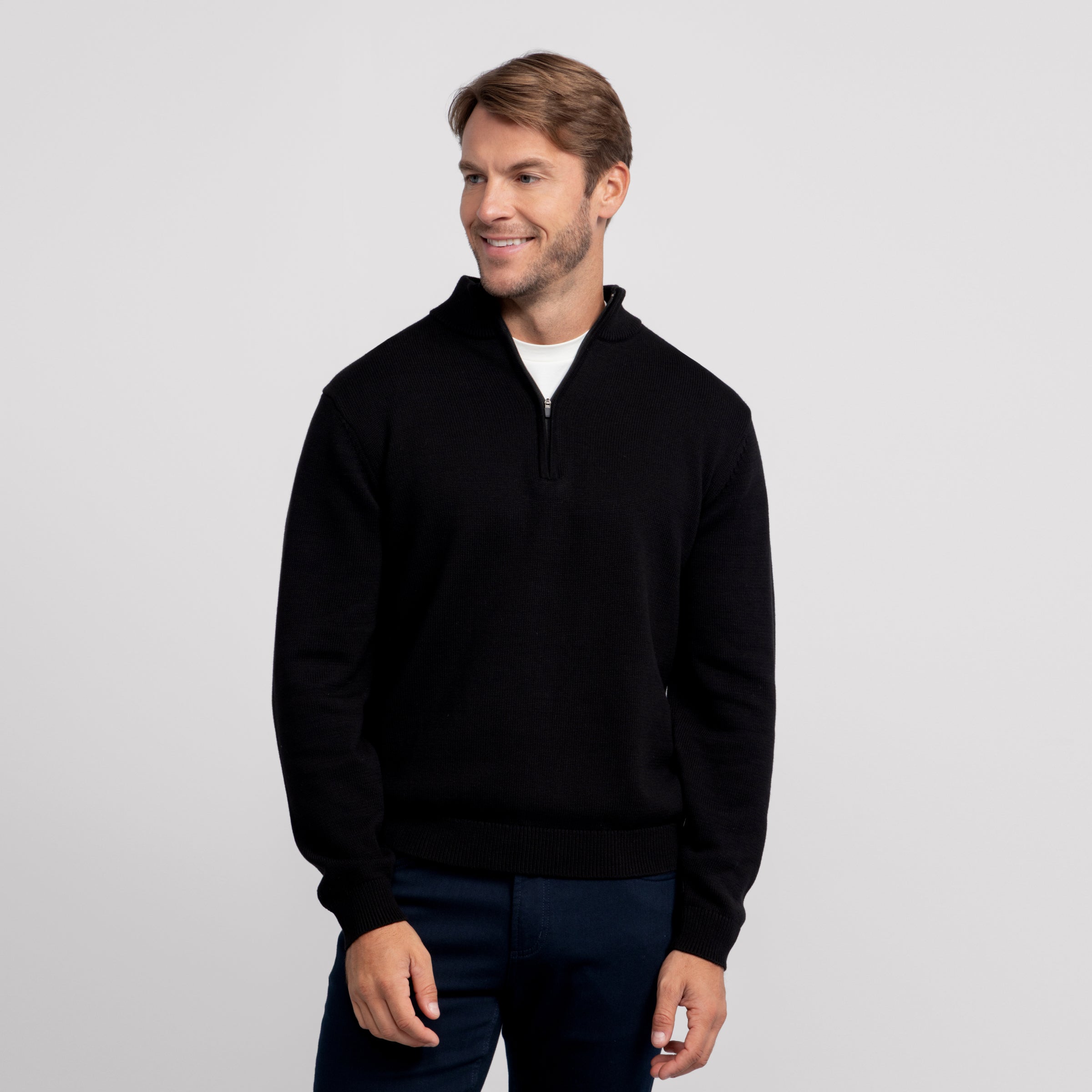 Jetsetter Quarter-Zip Sweater -- Navy