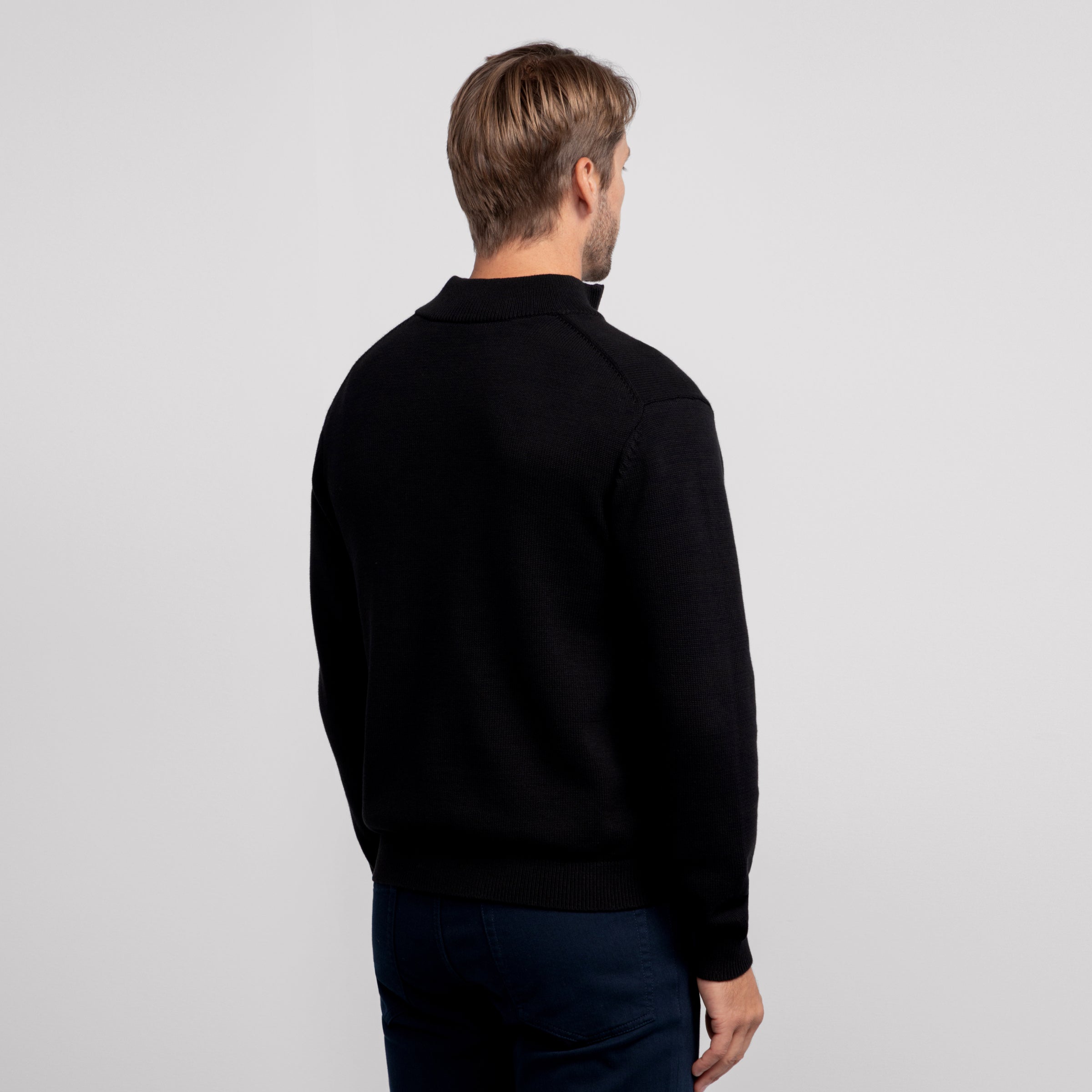 Jetsetter Quarter-Zip Sweater -- True Black