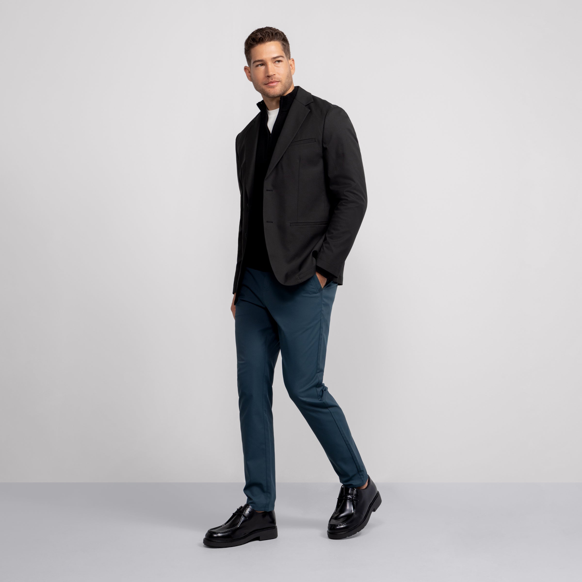 Jetsetter Quarter-Zip Sweater -- Navy