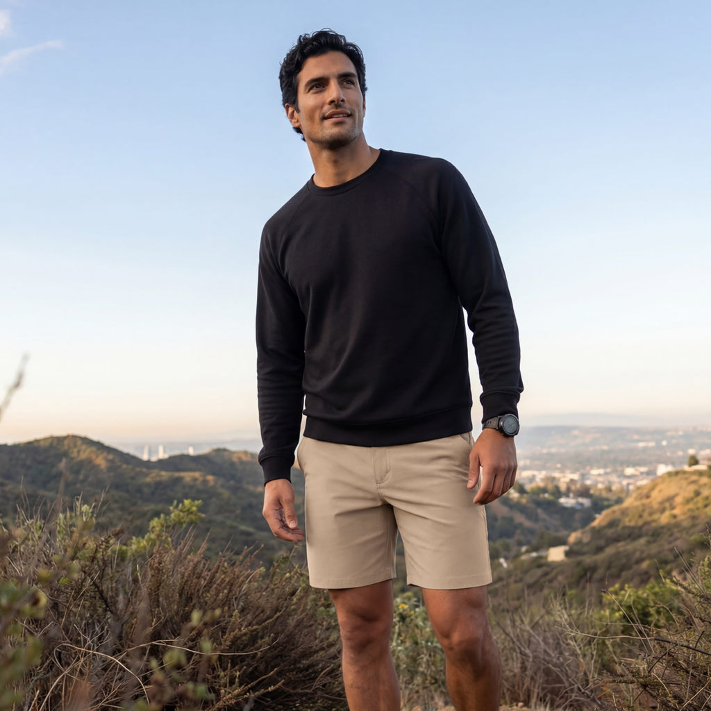 Jetsetter Tech Short 7" -- Sand Tan