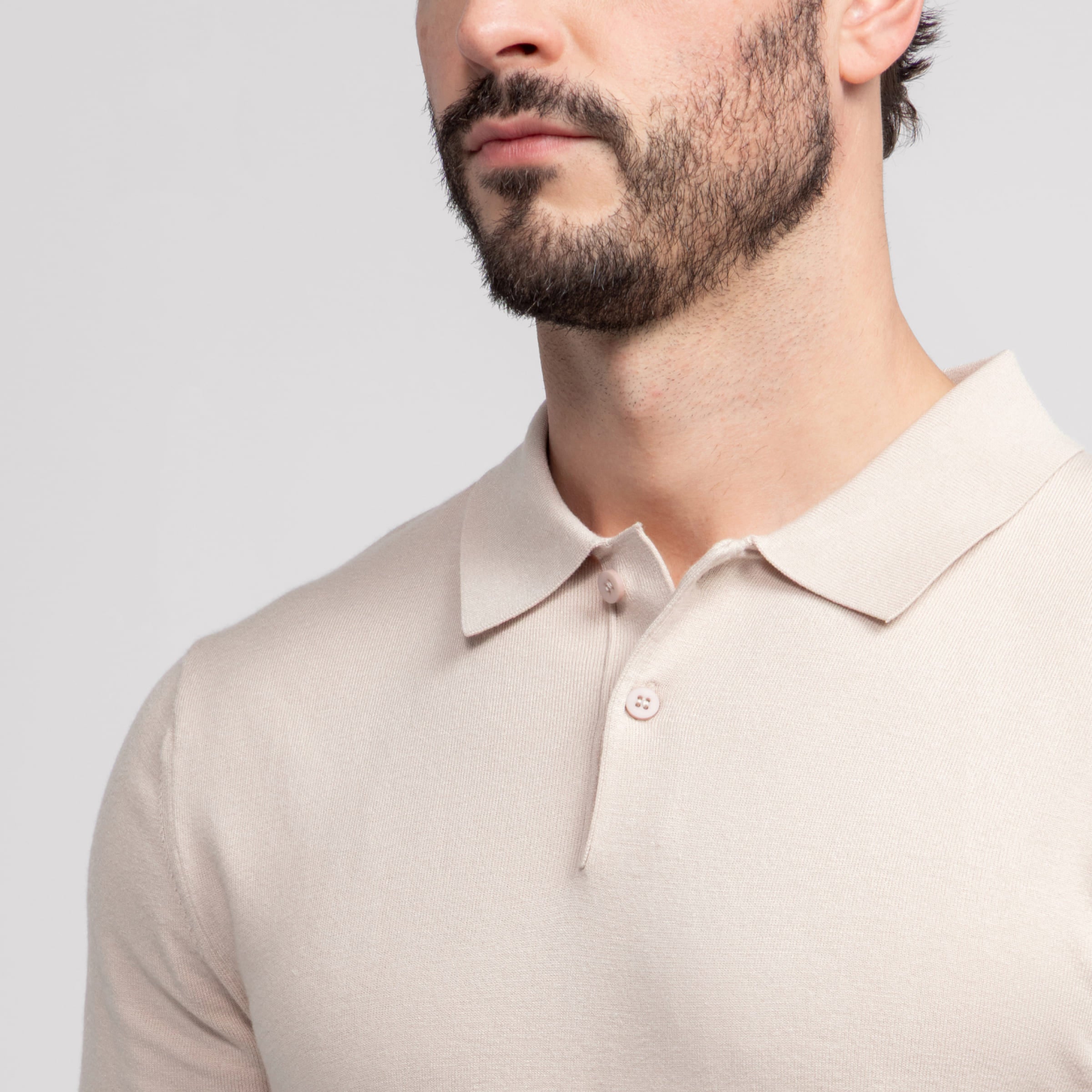 Legacy Polo Sweater -- Beige