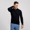 Legacy Polo Sweater -- Black