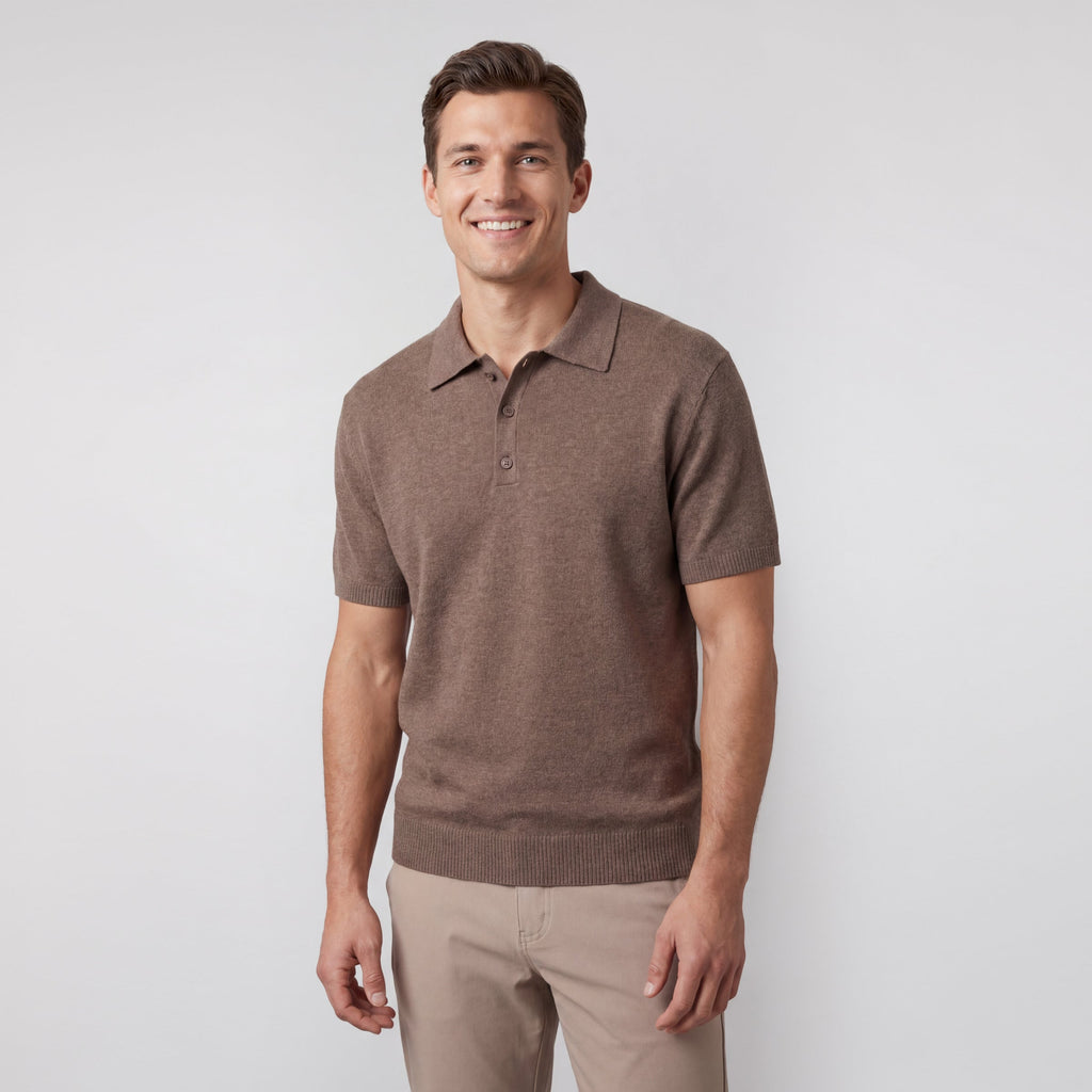 Legacy Resort Polo -- Mocha Heather