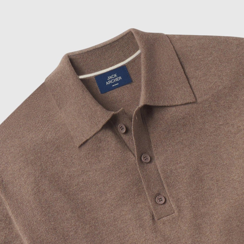 Legacy Resort Polo -- Mocha Heather