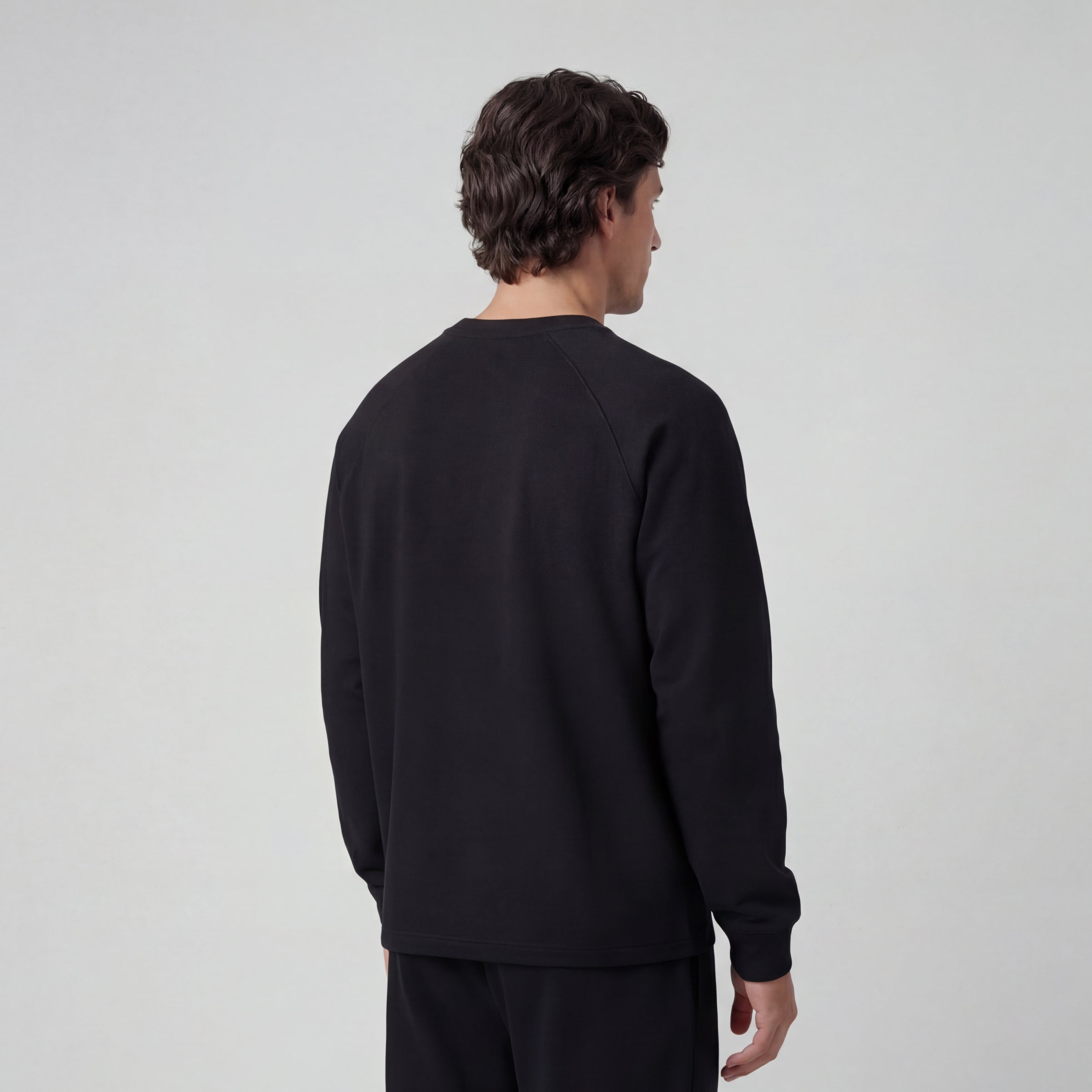 Sandwash Crewneck -- True Black