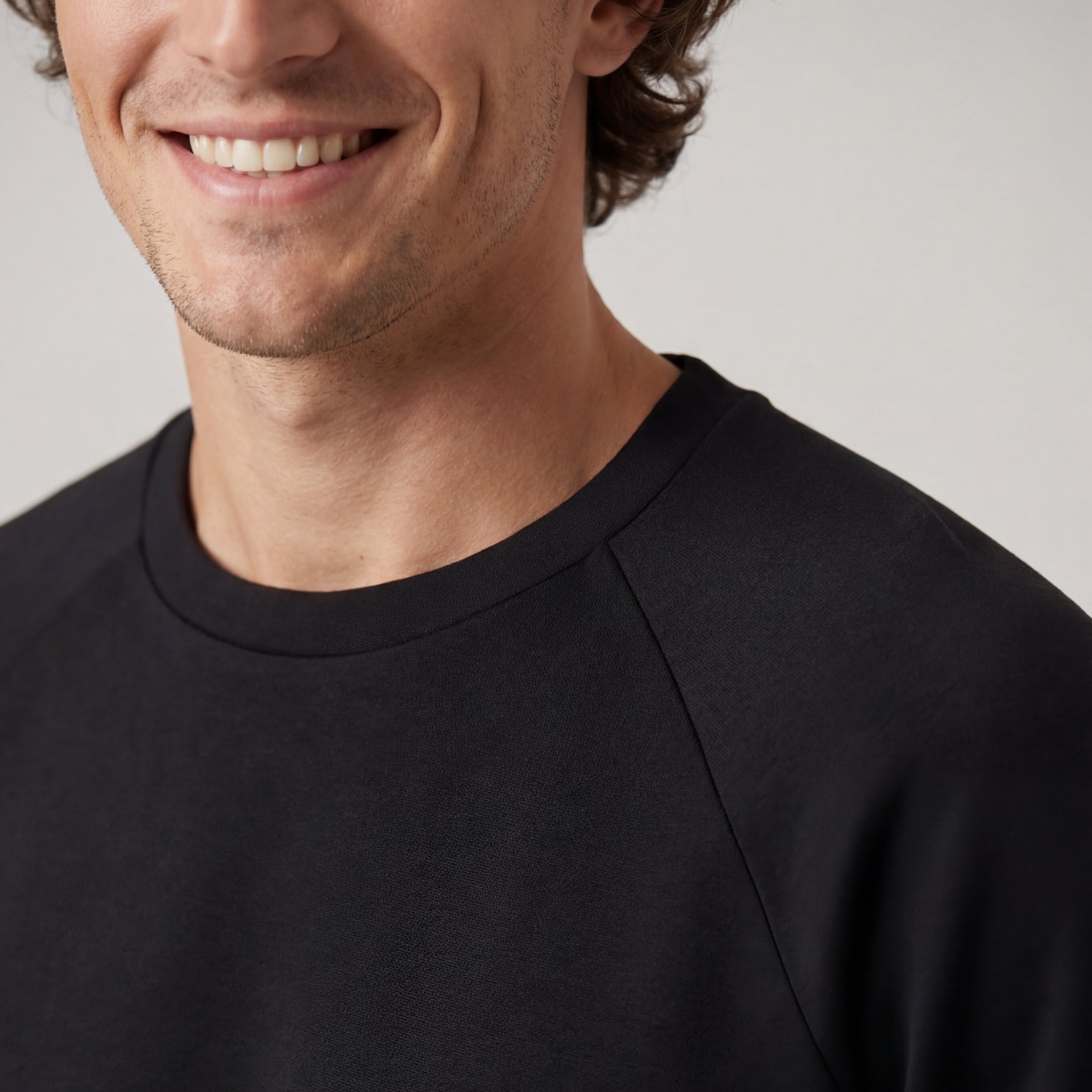 Sandwash Crewneck -- True Black