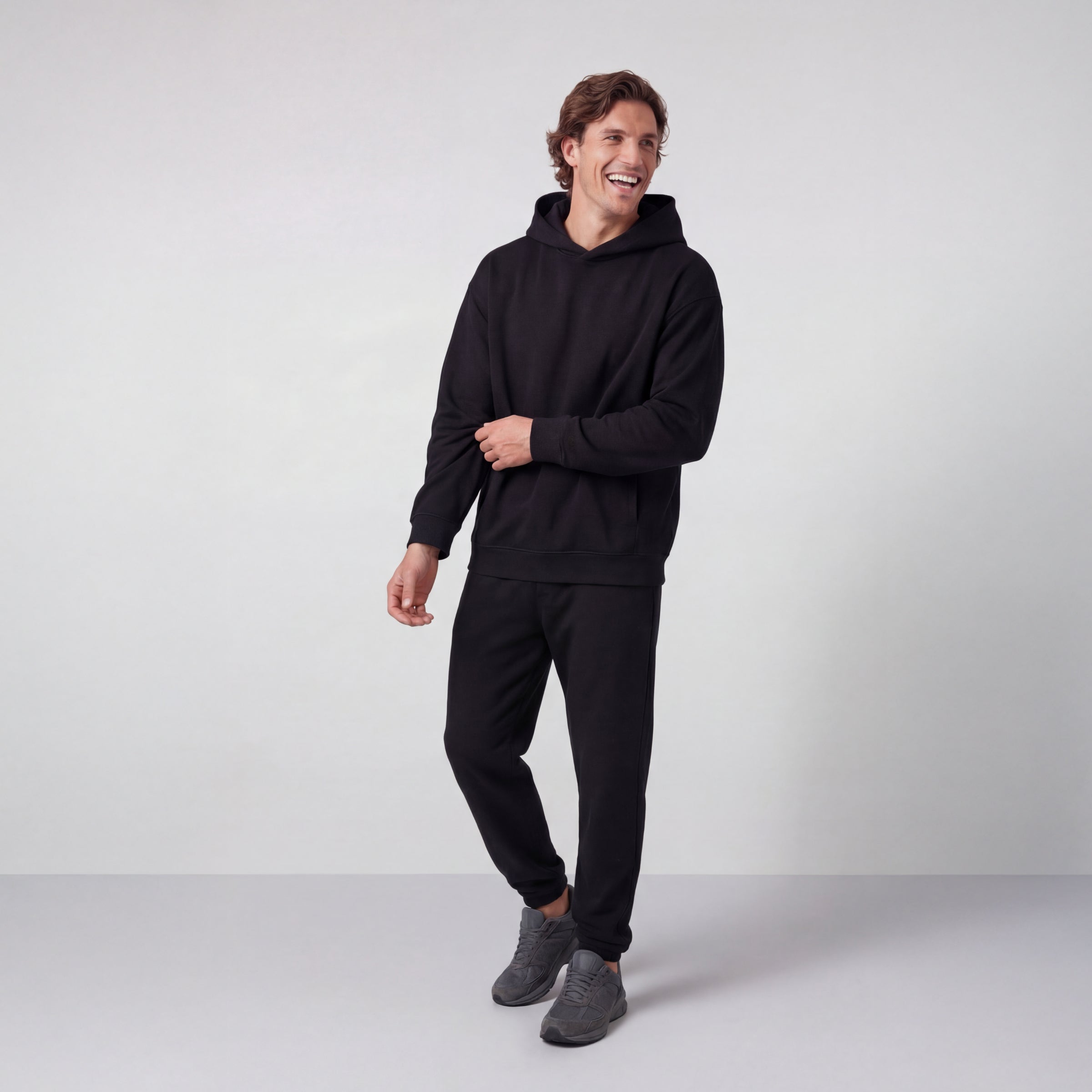 Sandwash Hoodie -- True Black