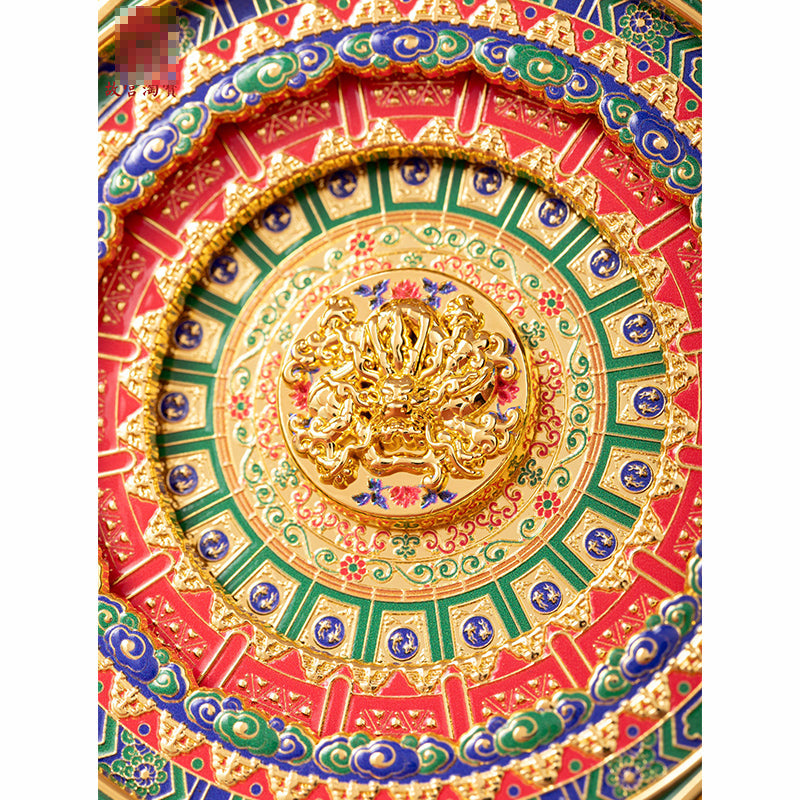 Multi-layer coffered pit Fridge Magnet