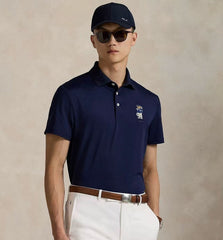 RL Raff Bear Men's Short-Sleeved Polo Shirt