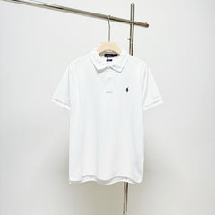 RL polo shirt with small horse embroidery on the collar