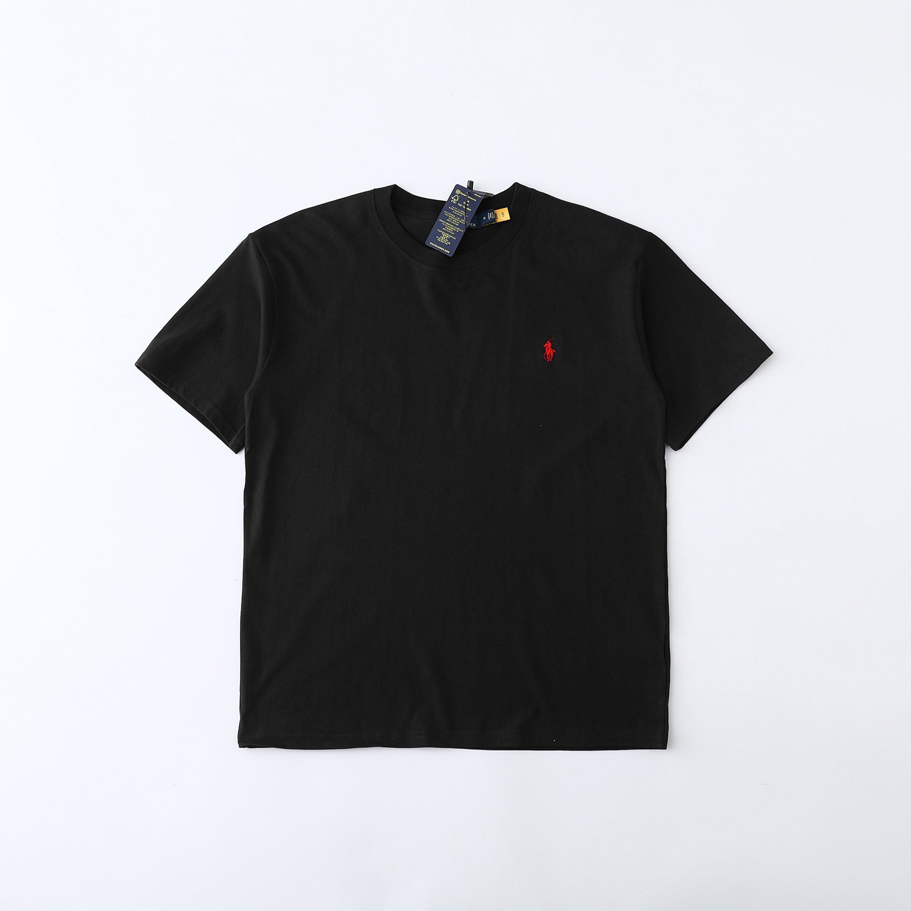 Cross border foreign trade supply Ralph Lauren RL round neck short sleeved men's summer pony logo polo casual pure cotton T-shirt