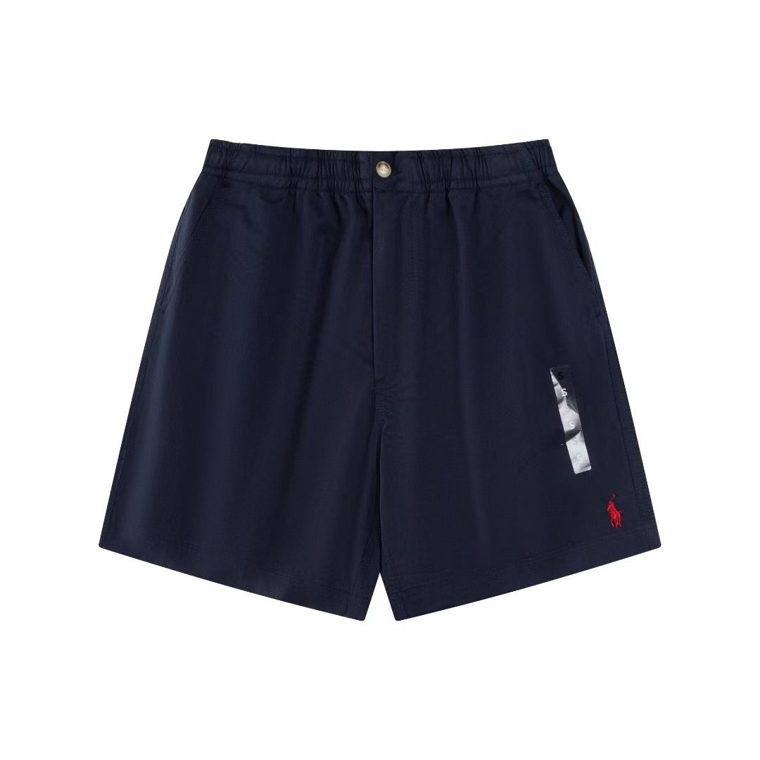Ralph Laure six-color embroidered small logo classic casual shorts.
