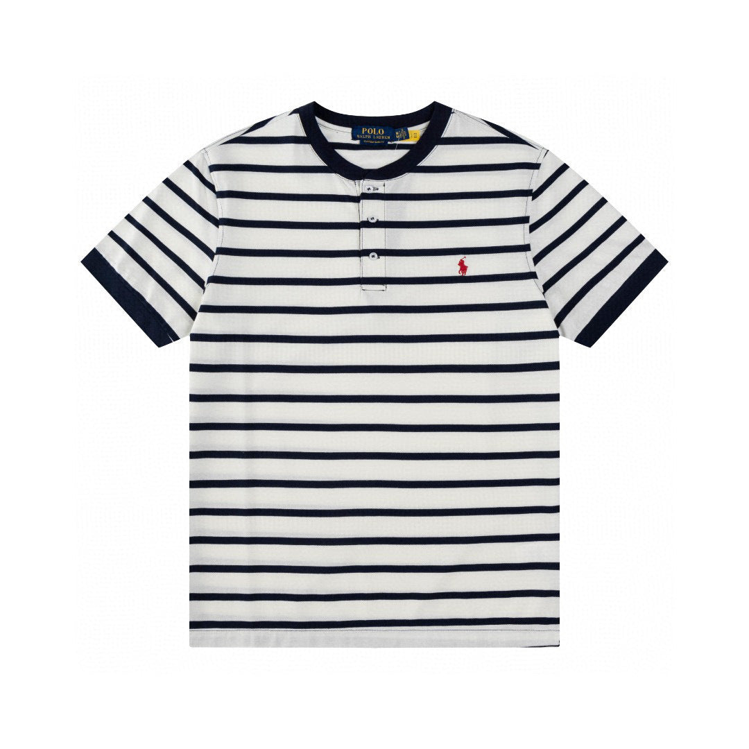 RL Striped Sports Bra Short Sleeve T-shirt
