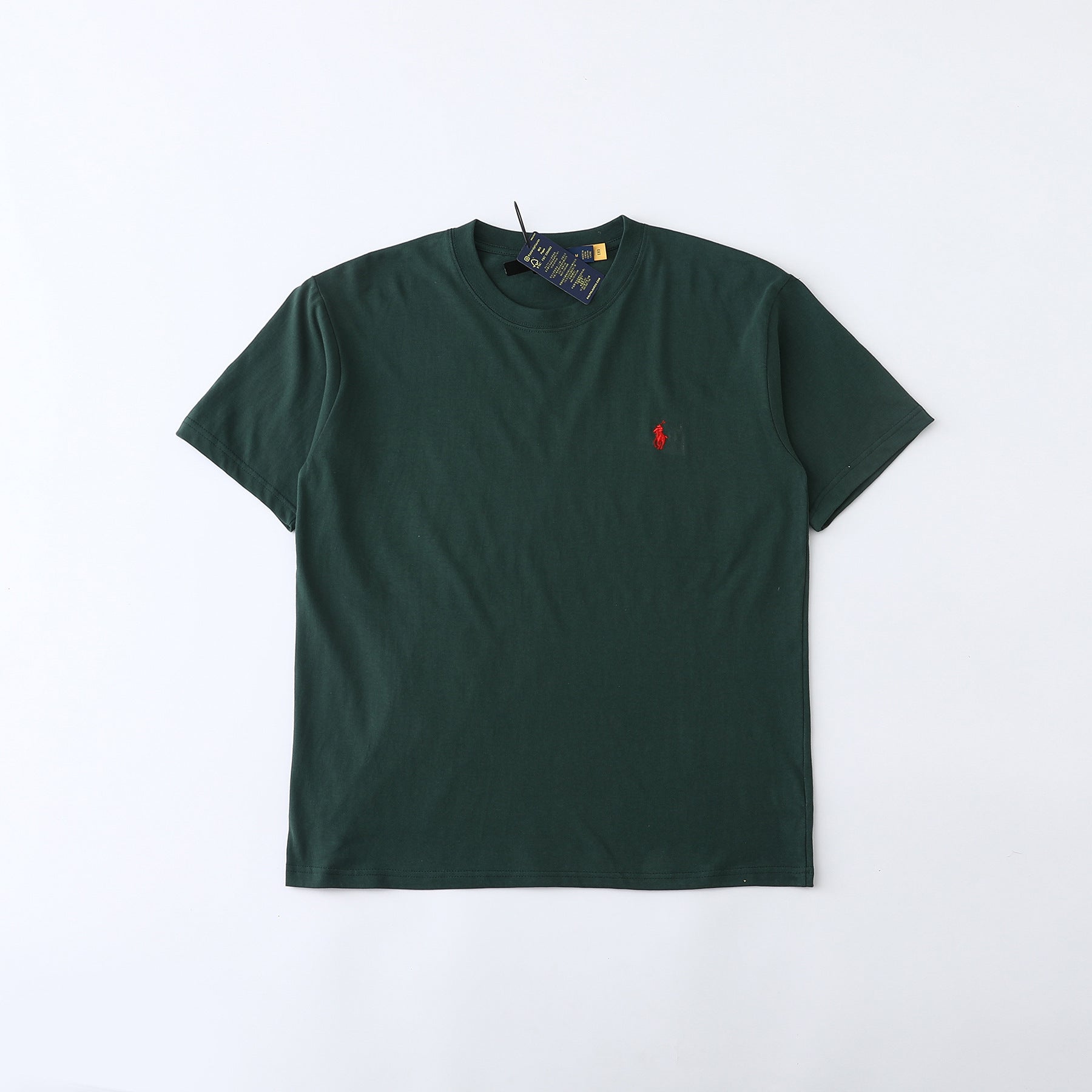 Cross border foreign trade supply Ralph Lauren RL round neck short sleeved men's summer pony logo polo casual pure cotton T-shirt