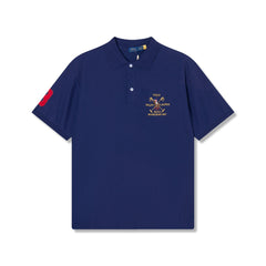 RL Golf Racing Horse Short-Sleeved Embroidered Polo Shirt