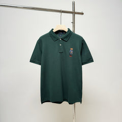 RL polo shirt with small bear pattern embroidered collar