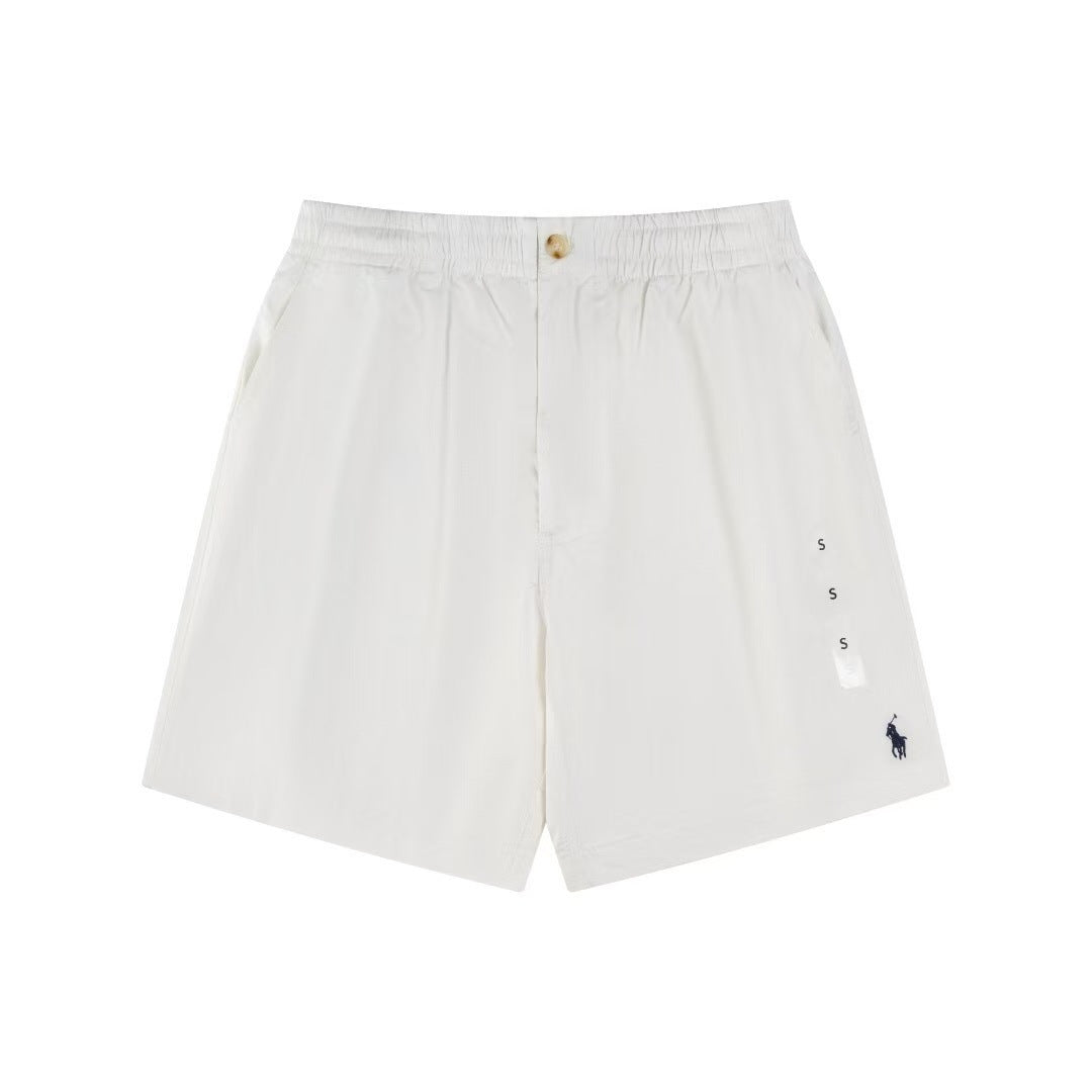 Ralph Laure six-color embroidered small logo classic casual shorts.
