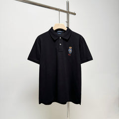RL polo shirt with small bear pattern embroidered collar