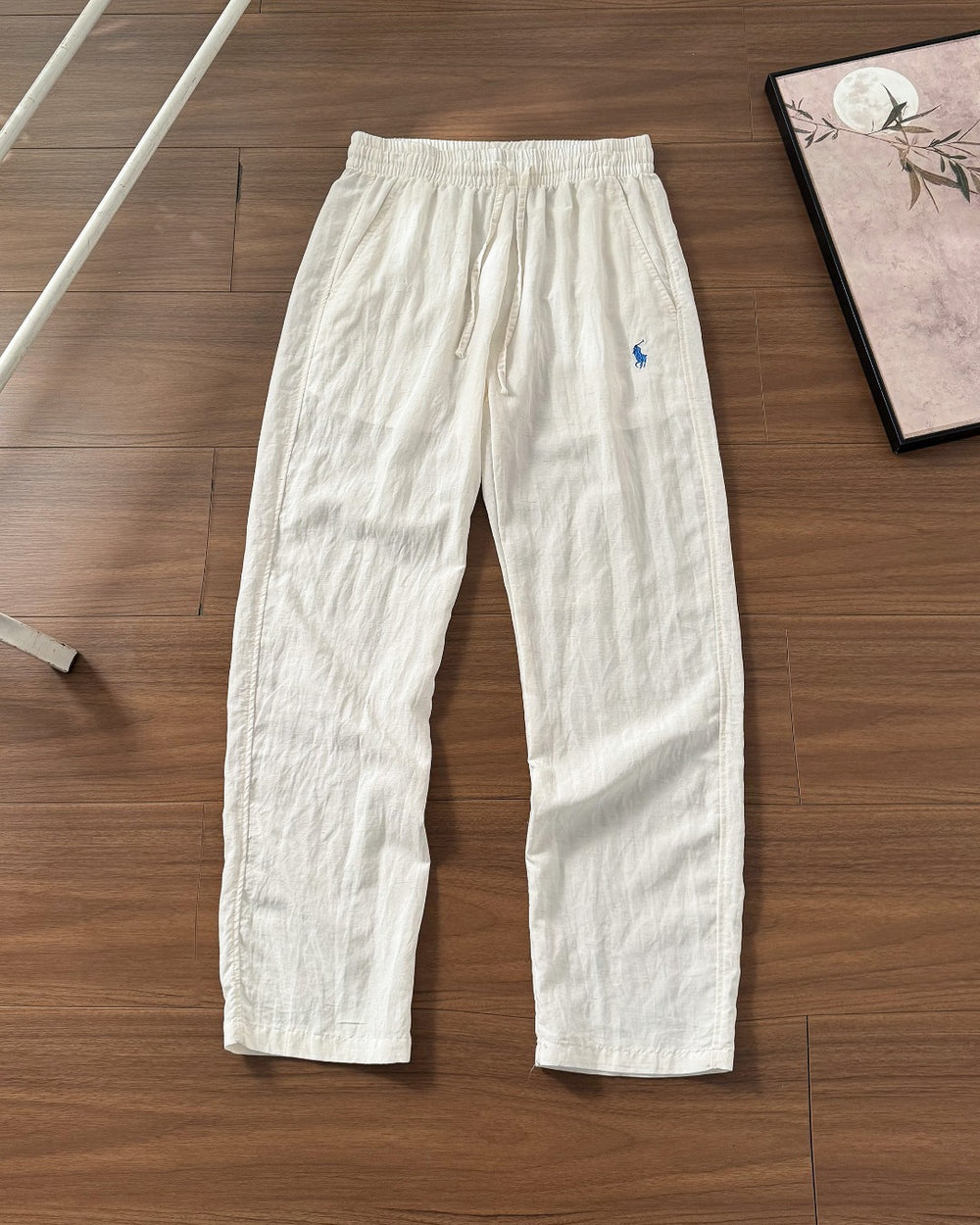 RL Coolie Loose-Sleeved Cotton-Linen Pants