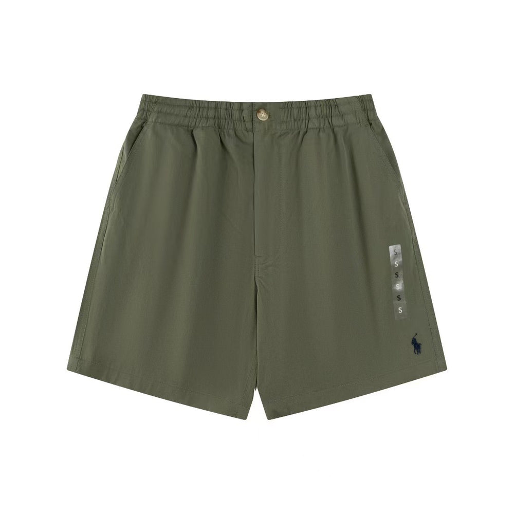 Ralph Laure six-color embroidered small logo classic casual shorts.