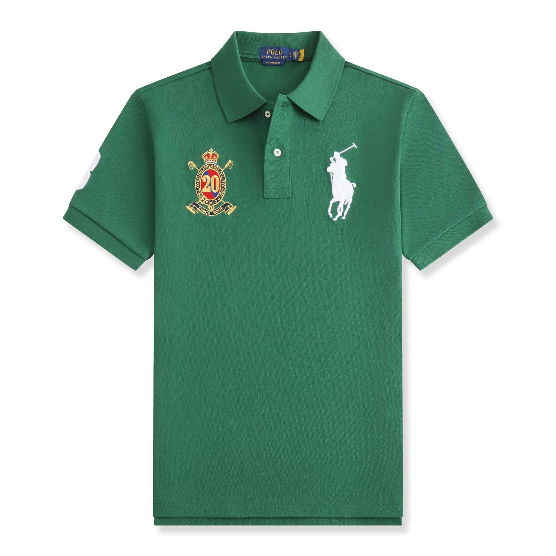 RL Large size short-sleeved polo shirt with embroidery