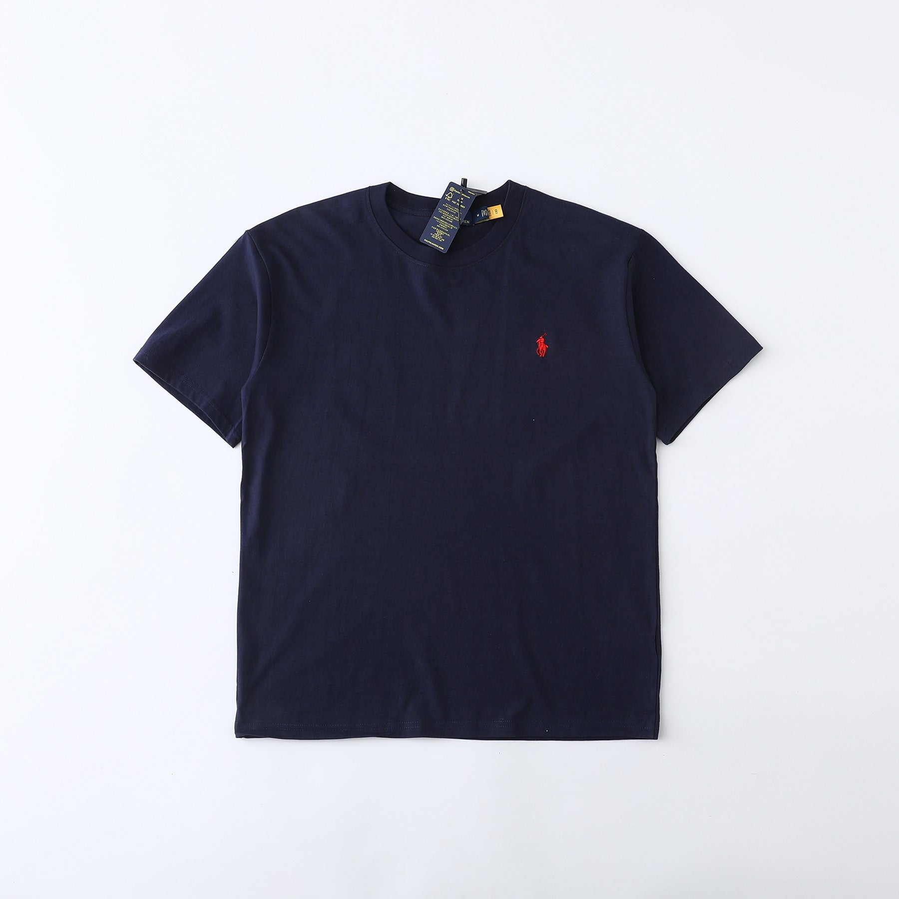 Cross border foreign trade supply Ralph Lauren RL round neck short sleeved men's summer pony logo polo casual pure cotton T-shirt