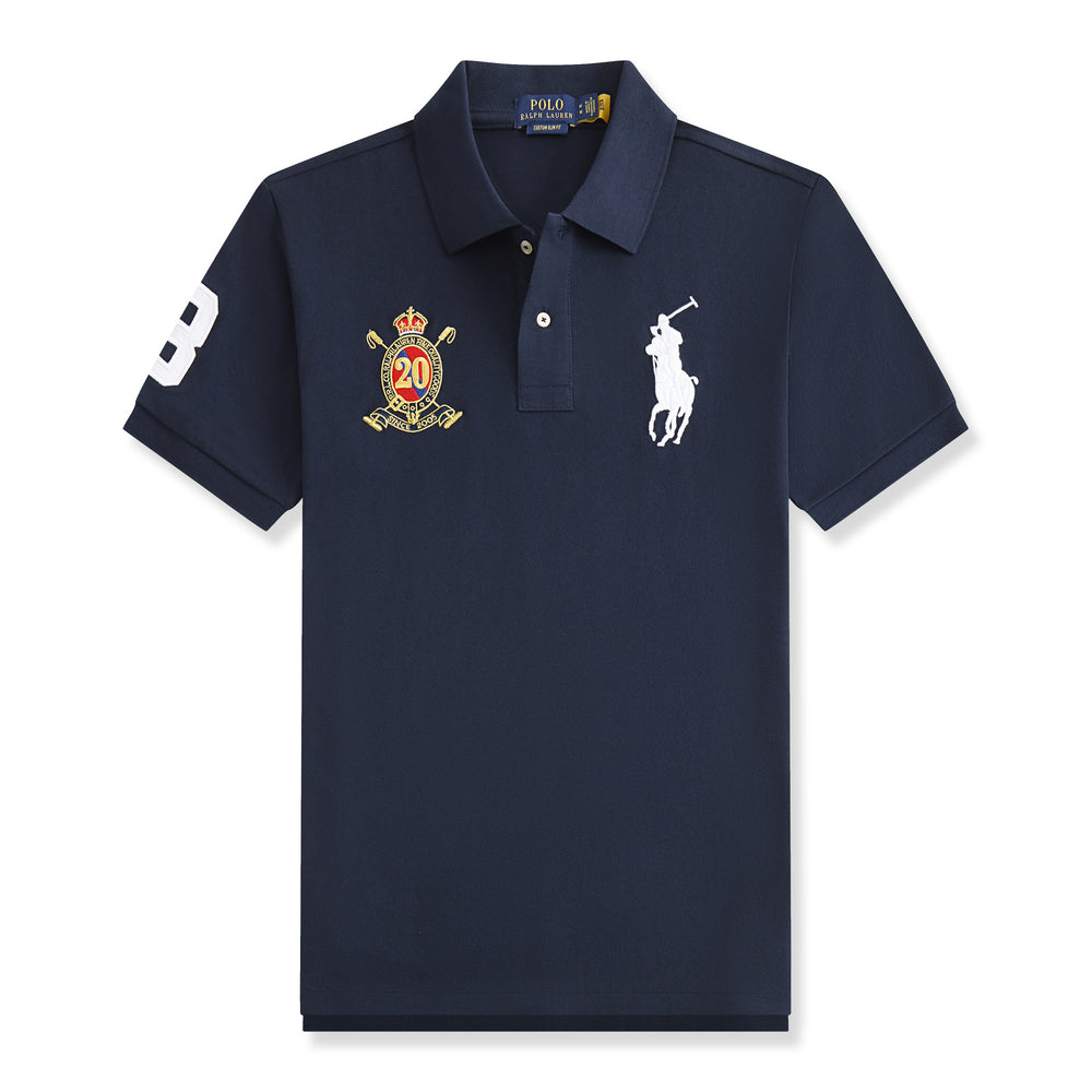 RL Large size short-sleeved polo shirt with embroidery