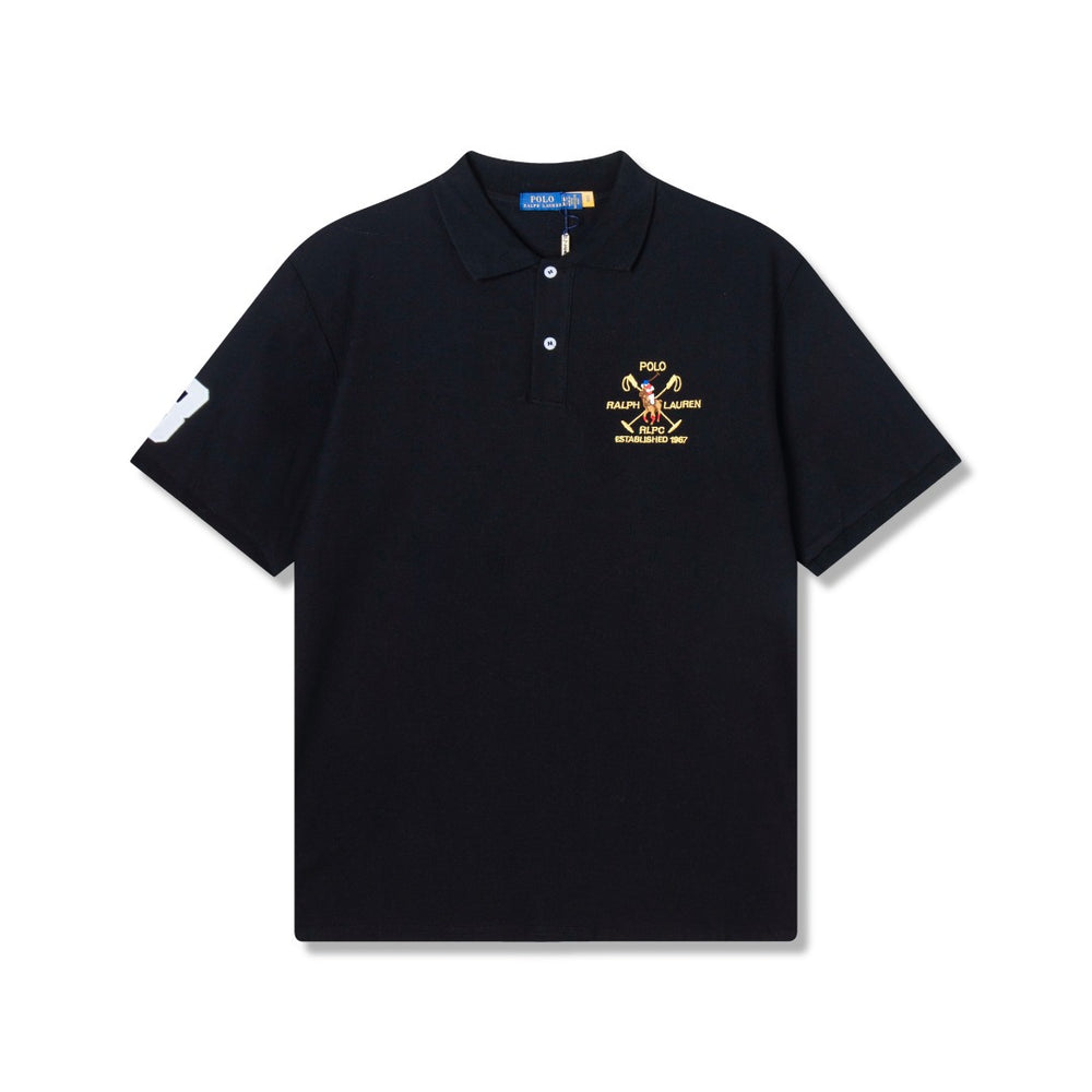 RL Golf Racing Horse Short-Sleeved Embroidered Polo Shirt