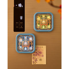 Phoenix Crown Paper Carving Lamp Fridge Magnet