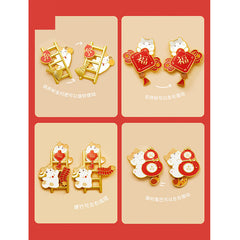 Rich Cat Fridge Magnet